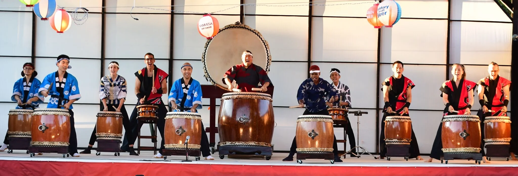 Watch traditional Japanese Taiko drumming at Ginza Holiday in Illinois..jpeg