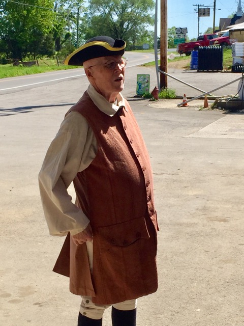 John Tierney in Period Costume.