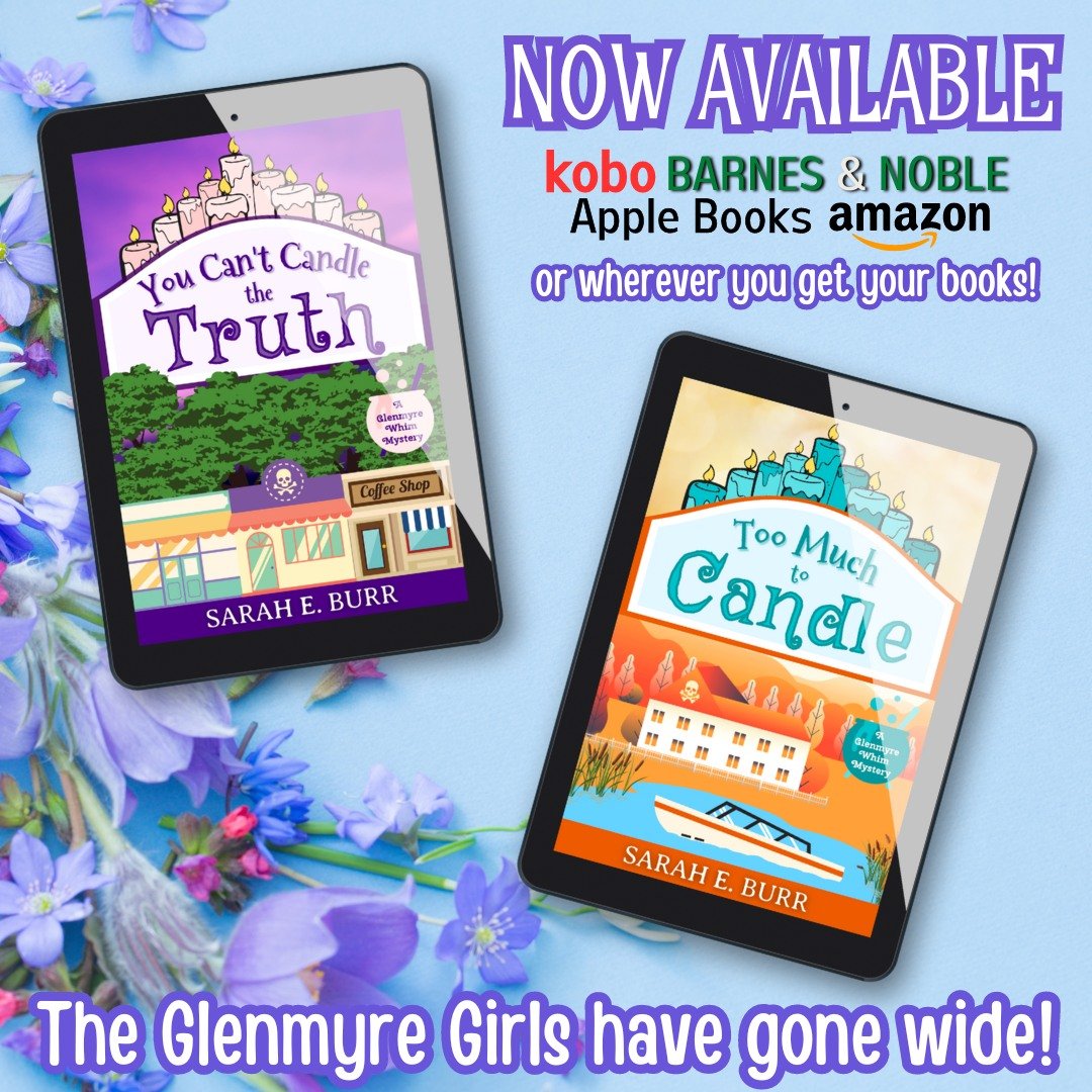 Ask, and you shall receive! The Glenmyre Girls have gone wide ~ the award-winning Glenmyre Whim Mysteries are now available wherever you buy your books!

Yep, yep! Hazel and Poppy are on Kobo, Barnes &amp; Noble, Apple Books, Smashwords, Fable, Vivli