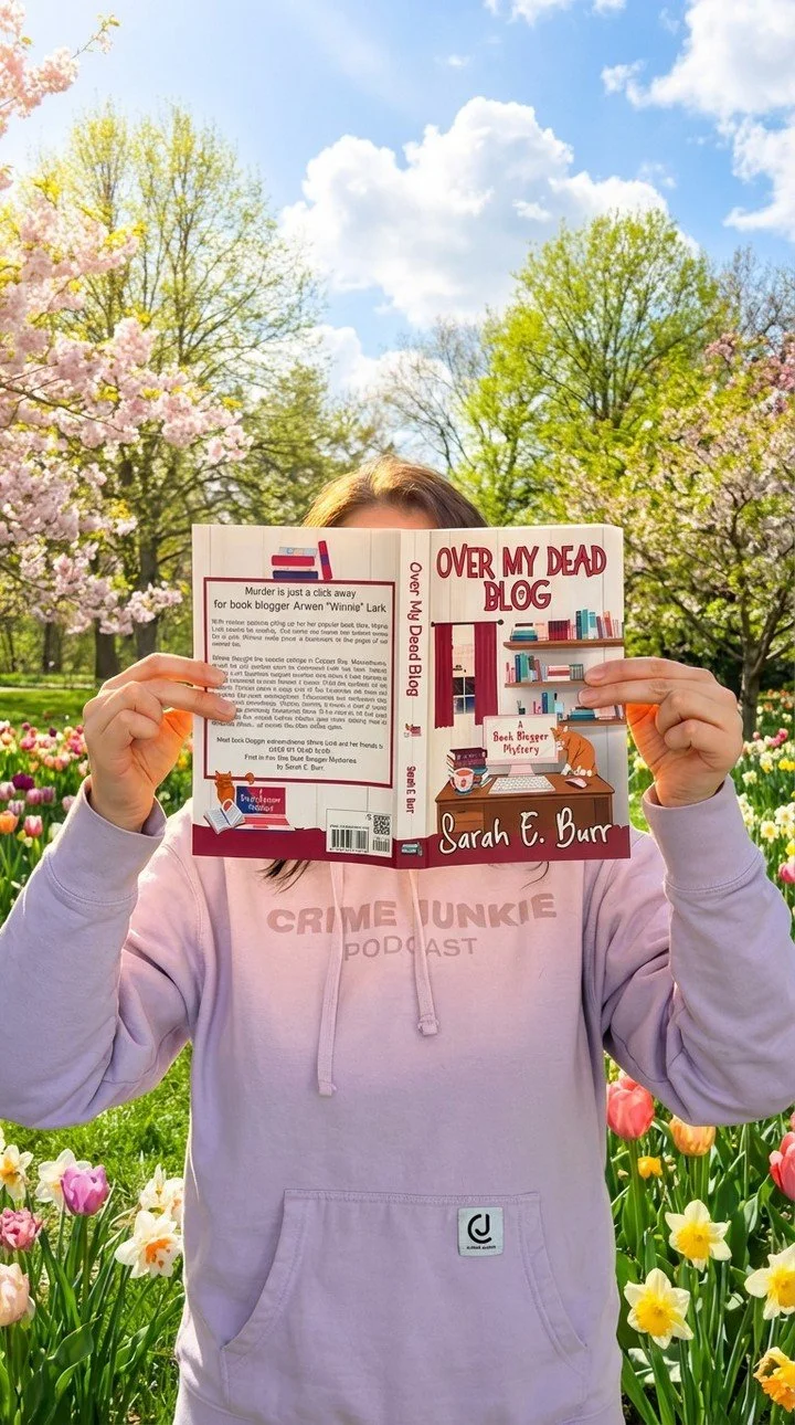 Soaking up the sun with a side of murder! ☀️🔍

Murder is just a click away for book blogger Arwen "Winnie" Lark in OVER MY DEAD BLOG! When online reviews turn deadly and her brother becomes suspect number one, Winnie must solve the case be