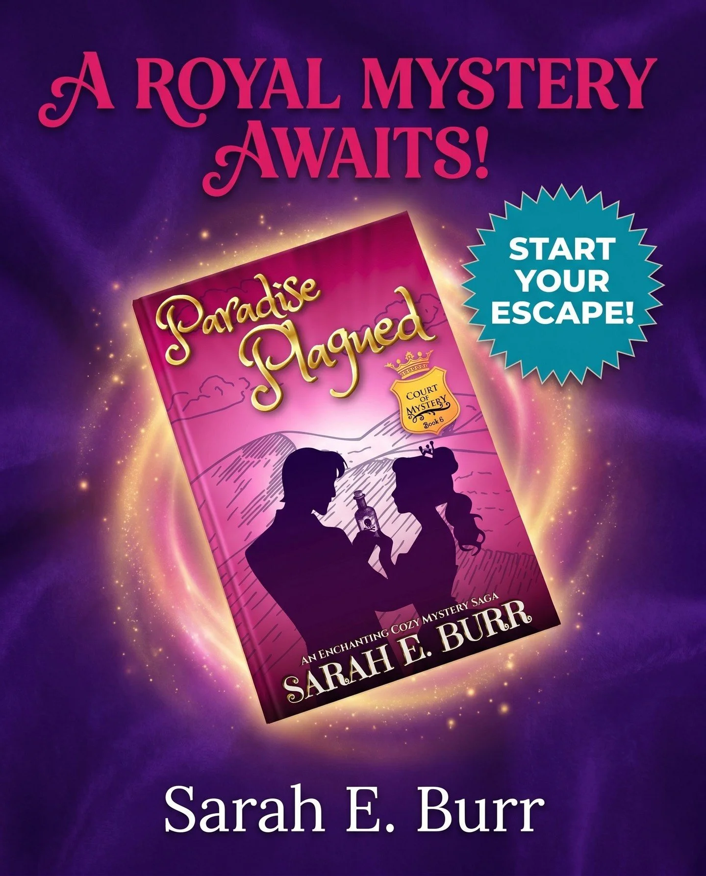 A royal mystery awaits! 👑✨

If you&rsquo;re craving courtly secrets, danger, and a little bit of enchantment, PARADISE PLAGUED (Court of Mystery, Book 6) is ready for you.

And if you love to binge a series, good news: Court of Mystery is a complete