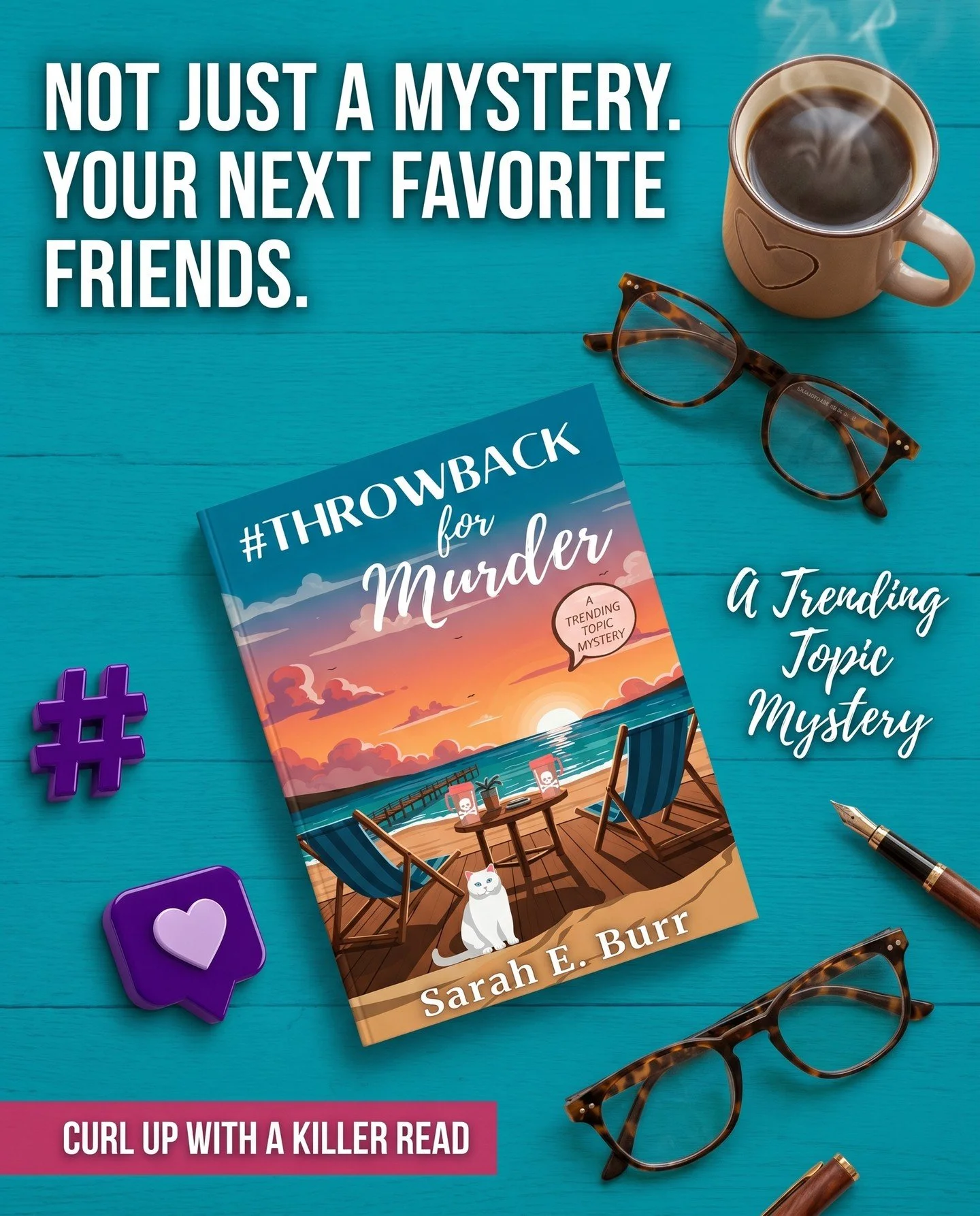 When the past comes calling, it doesn&rsquo;t always leave a friendly voicemail.  In #ThrowbackforMurder, Coco Cline is pulled into another stylish, twisty mystery where old secrets, modern sleuthing, and a little influencer know-how collide.

If you
