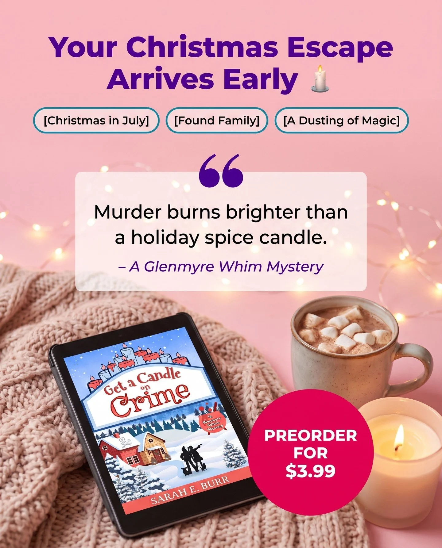 Murder mystery wrapped in Christmas cheer? 🎄🔍 Dive into Glenmyre Whim's latest! Ready to solve the holiday whodunit? 📚✨ #Bookstagram #GlenmyreWhimMysteries #HolidayMurderMystery #ChristmasCozy #CozyCrimeReads