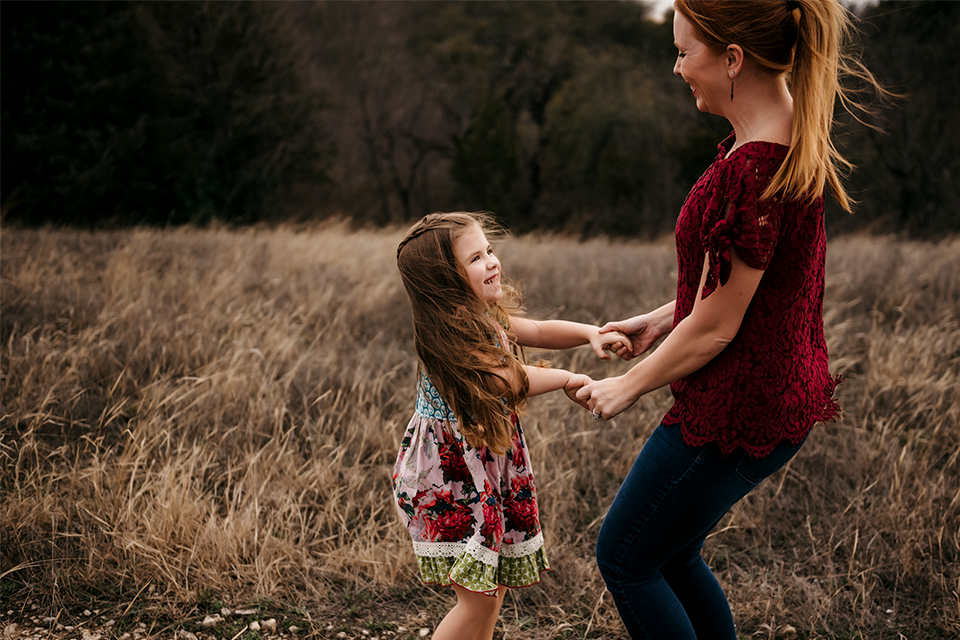 Dancing with mom always cheers little girls up right lol.