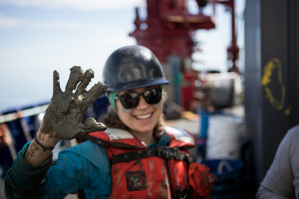 Arctic mud, the new epidermal exfoliate. Photo credit: Brendan Smith