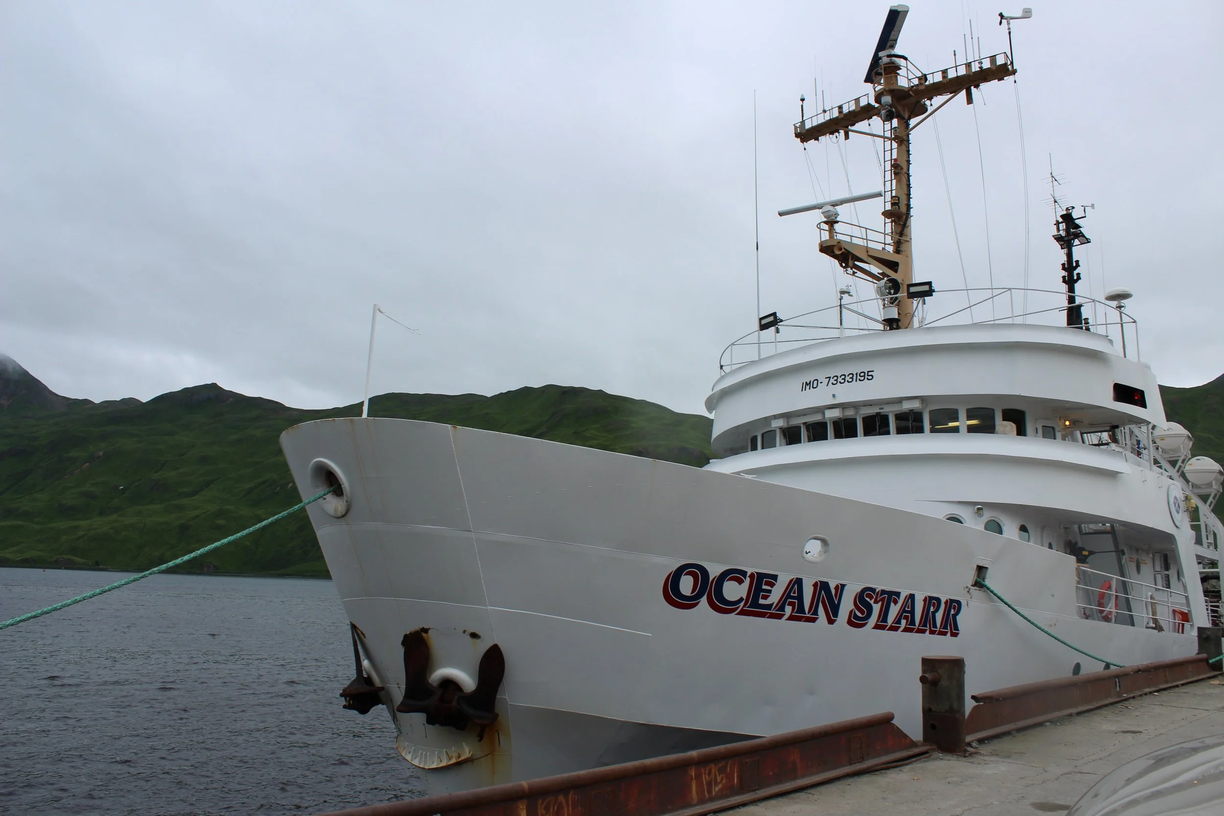 The R/V Ocean Starr prepares to depart for the summer survey of the Arctic Integrated Ecosystem Research Program. Photo credit: Harmony Wayner