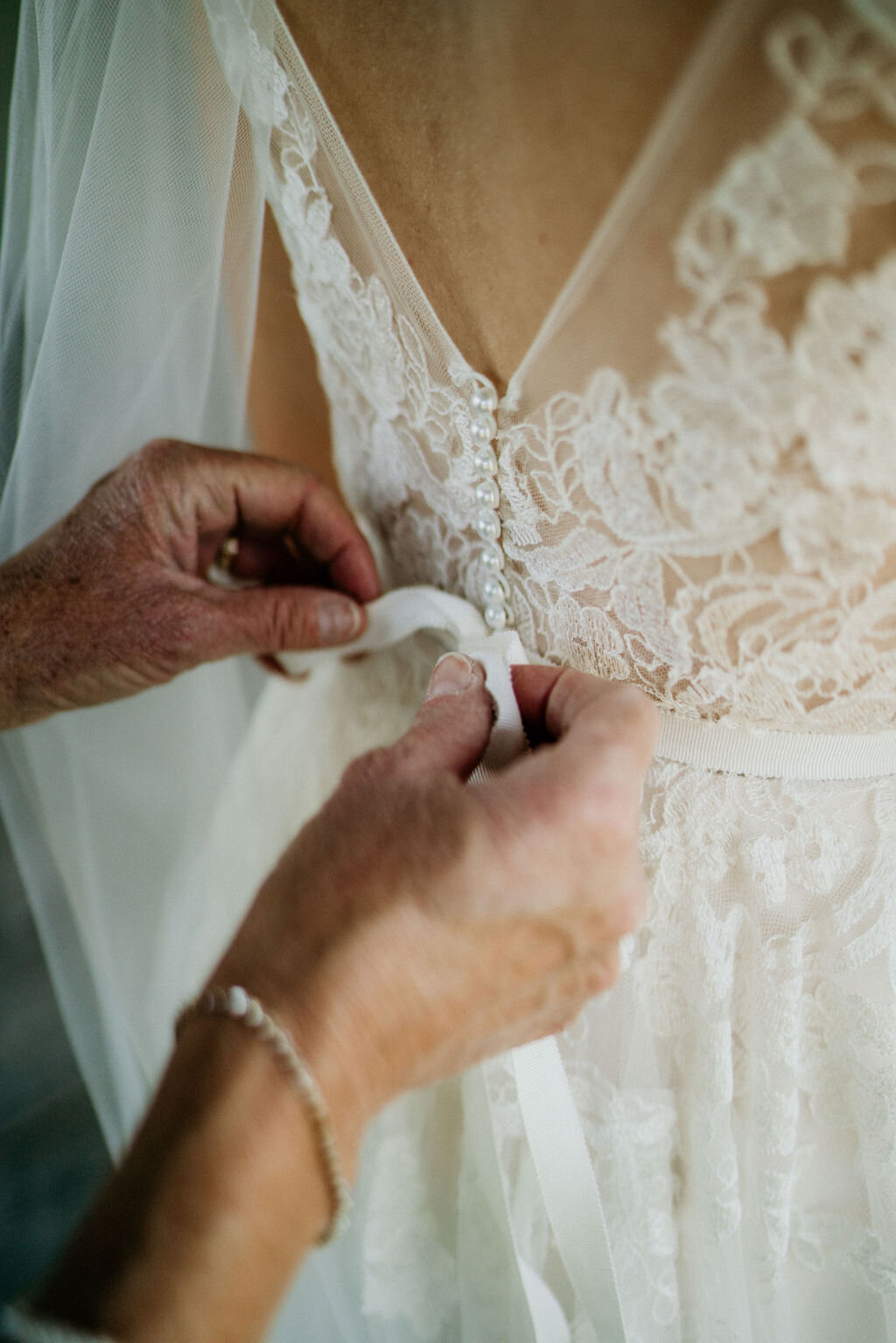 Ranch-Style Micro Wedding Bride Getting Ready