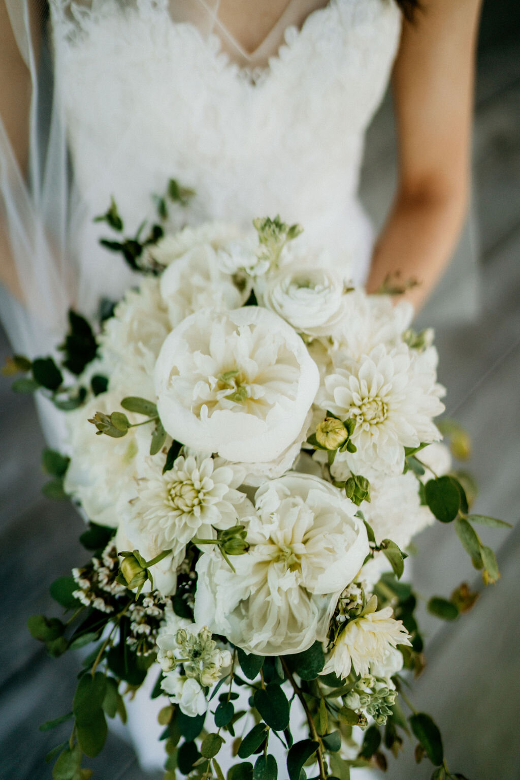 Ranch-Style Micro Wedding full bridal bouquet