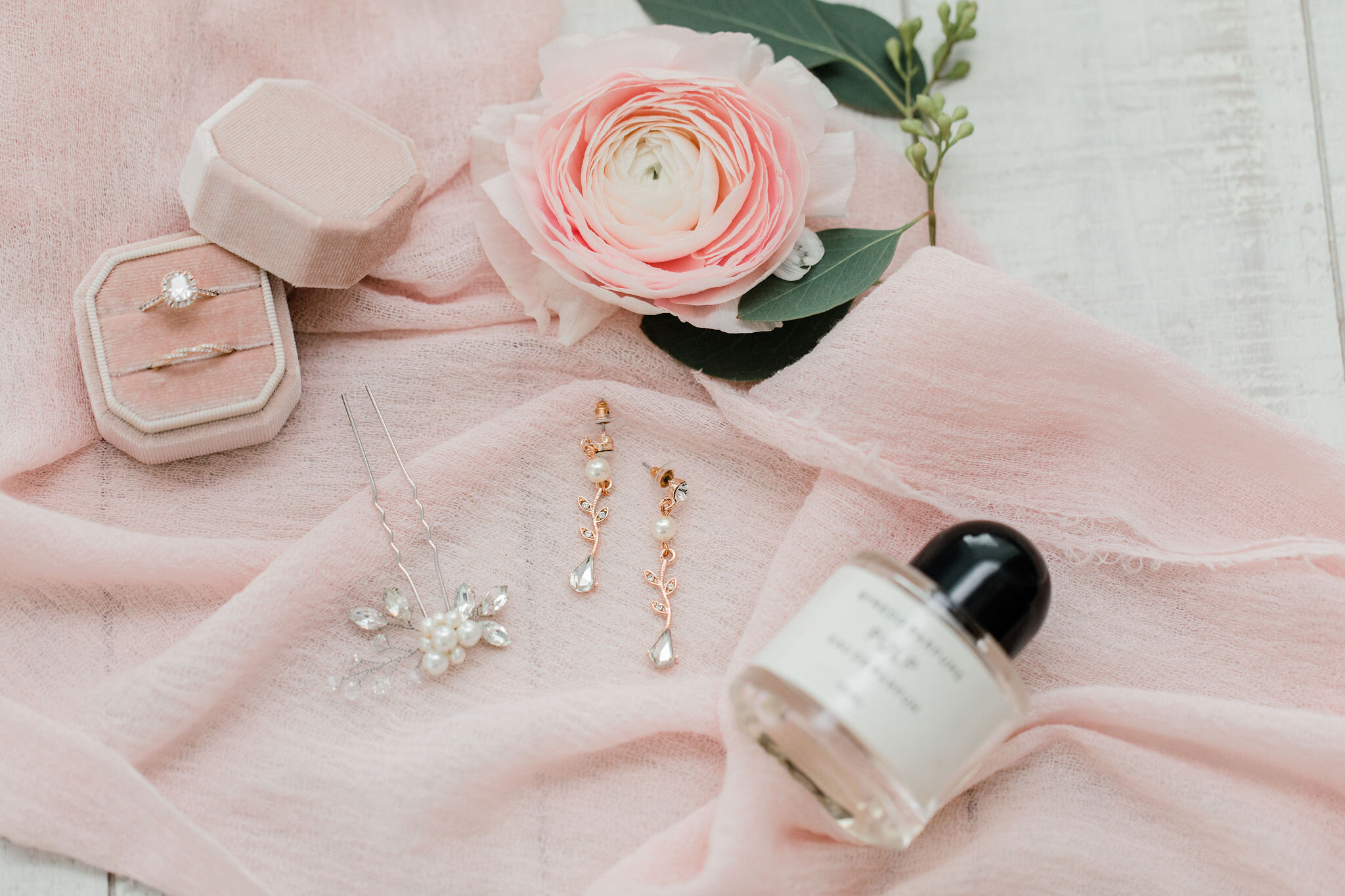 Romantic Micro Wedding jewelry and perfume
