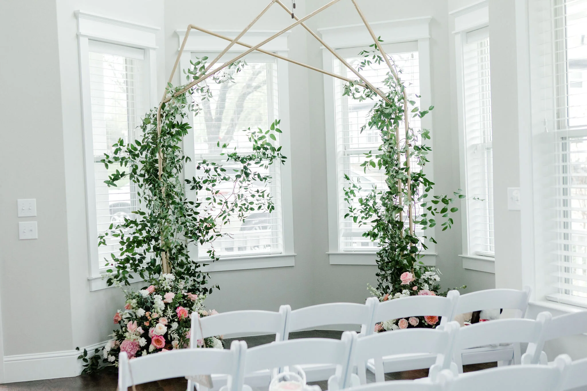Romantic Micro Wedding altar