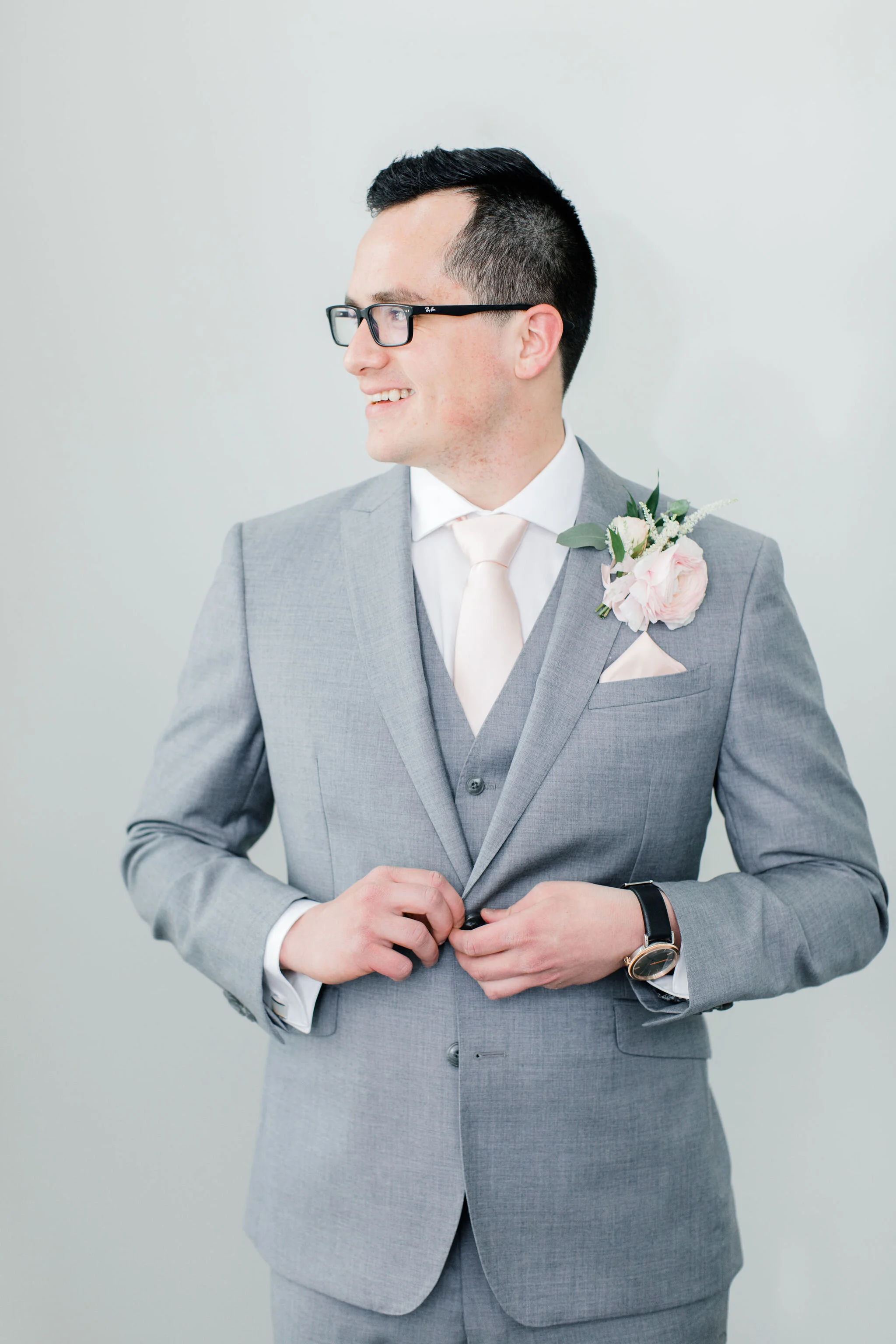 Romantic Micro Wedding Groom