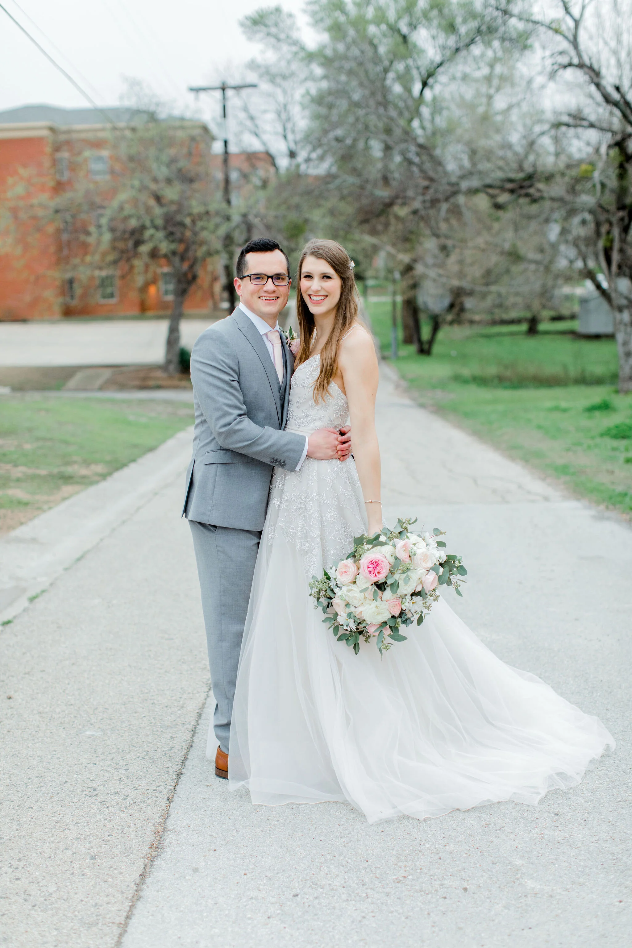 Romantic Micro Wedding Bride and groom photo