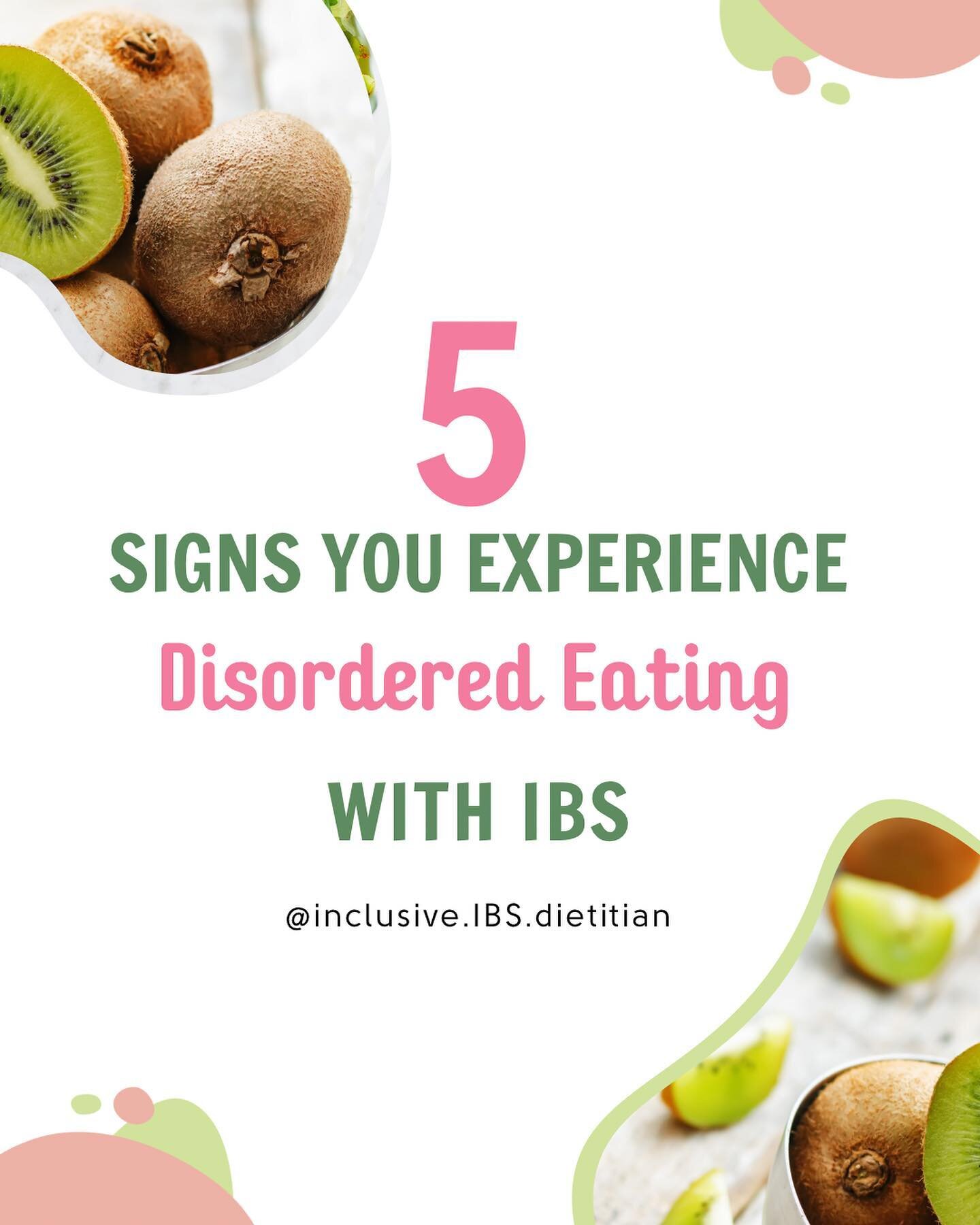 These are just a few maladaptive eating behaviors seen in people who struggle with IBS to be aware of. 

🫵🏽 If you are struggling with these eating behaviors, the low FODMAP diet may not be appropriate option for you, and that&rsquo;s okay! 

✅ The