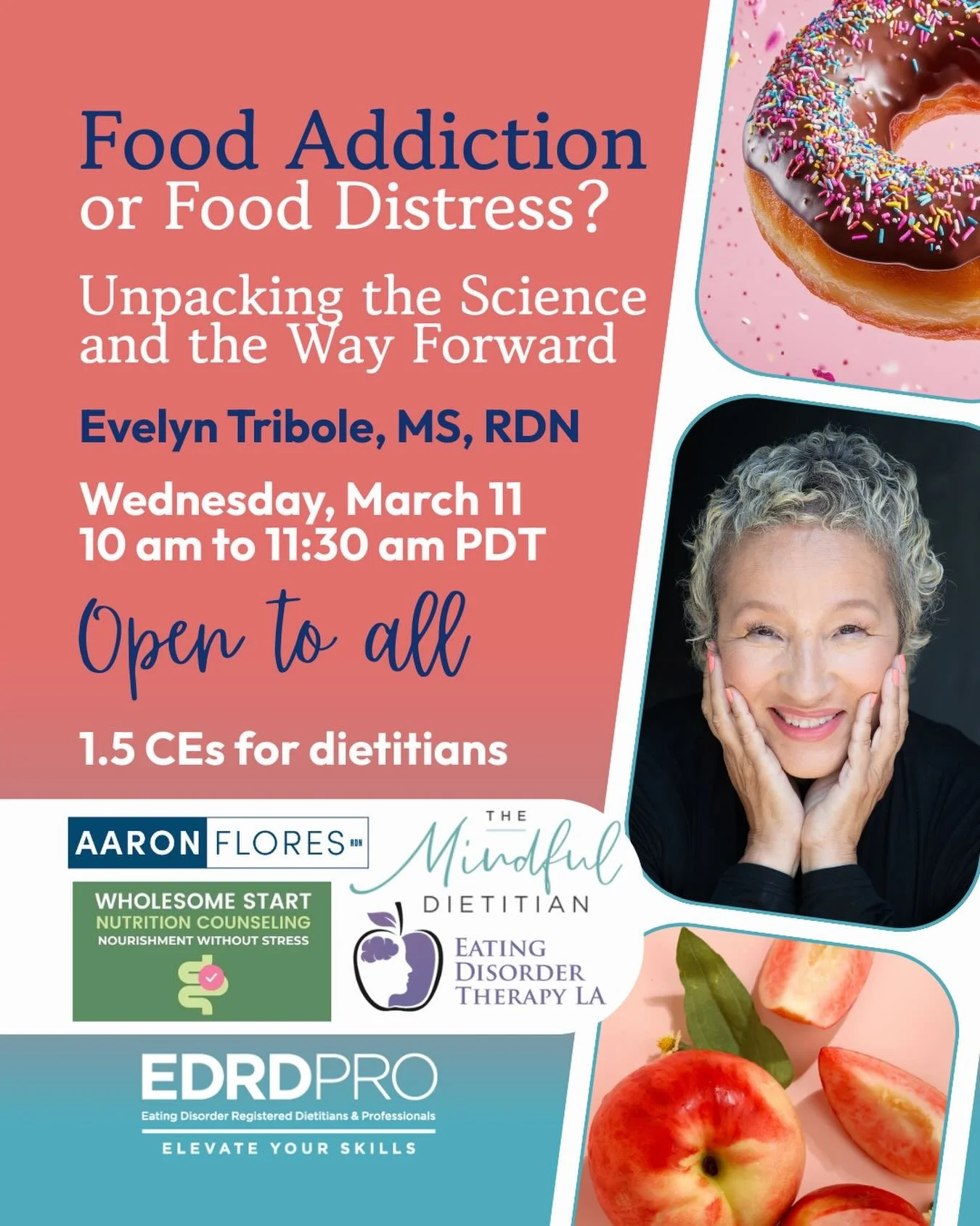 🤔 Are your clients truly addicted to food or are they experiencing food distress?

The language we use matters. The framework we use matters even more.

Join EDRD Pro on March 11th from 10 to 11:30 am PDT for a powerful live webinar:

EDRD Pro prese