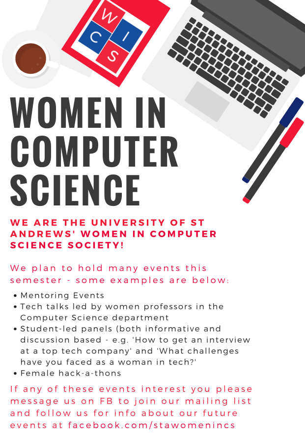 Flyer I made for spreading the news about WICS.January, 2018