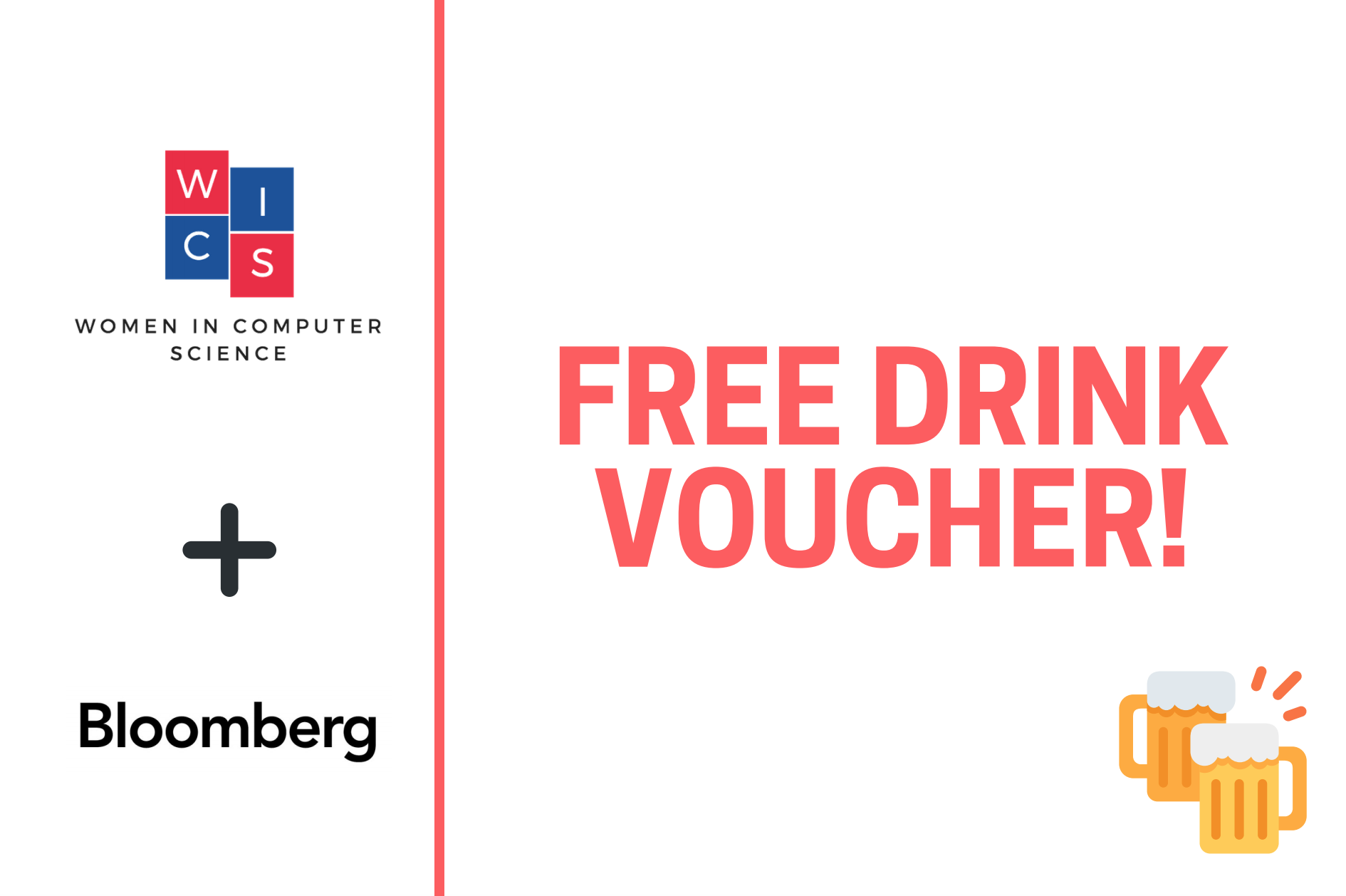 Drink voucher I designed for Bloomberg+WICS eventOctober, 2018