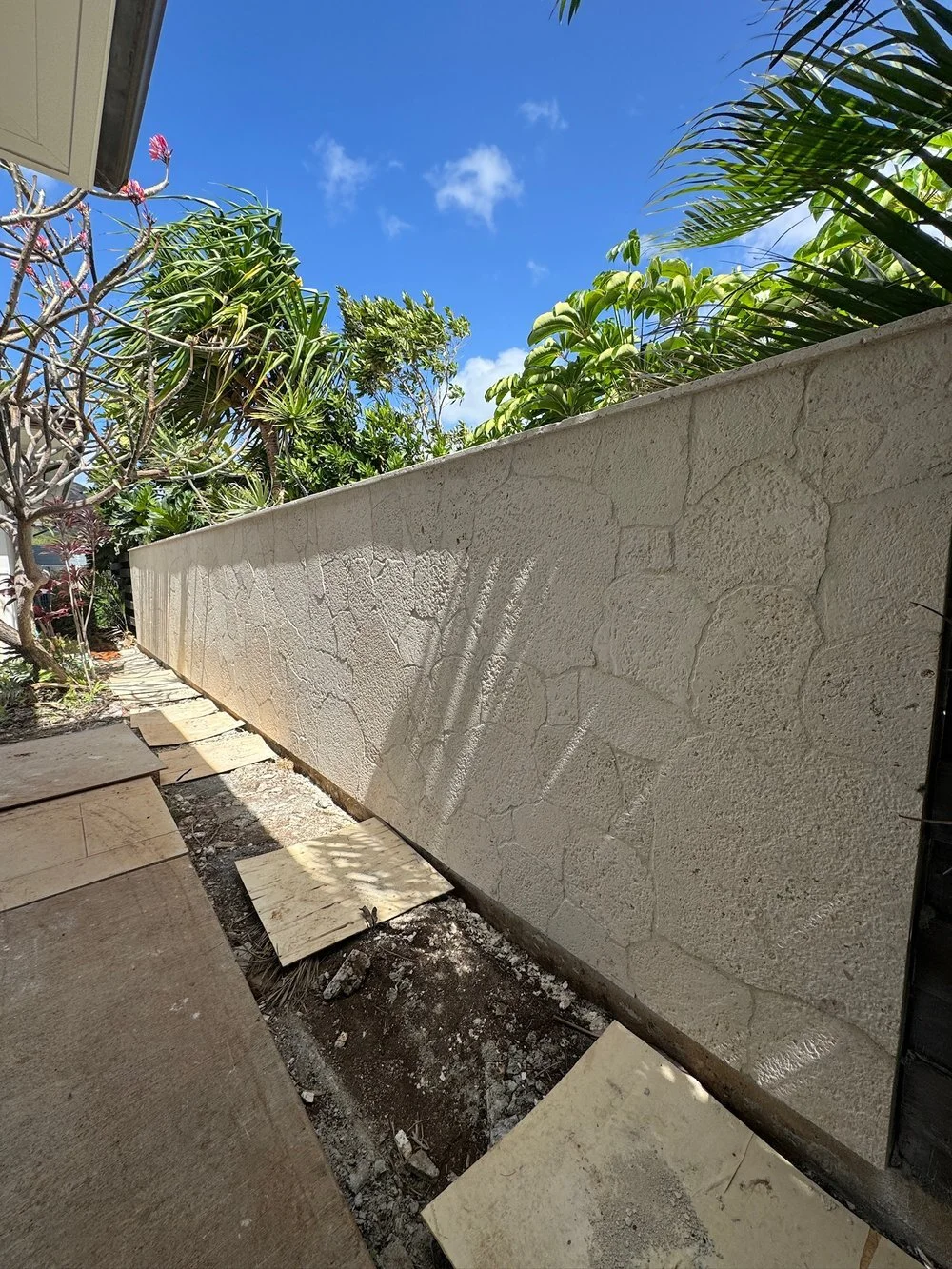 Coral Stone Outdoor Wall Installation  
 
The unique texture and natural colors of coral stone complement the tropical environment, enhancing the beauty of patios, walkways, and pool decks. A skilled tile contractor carefully selects and installs ea