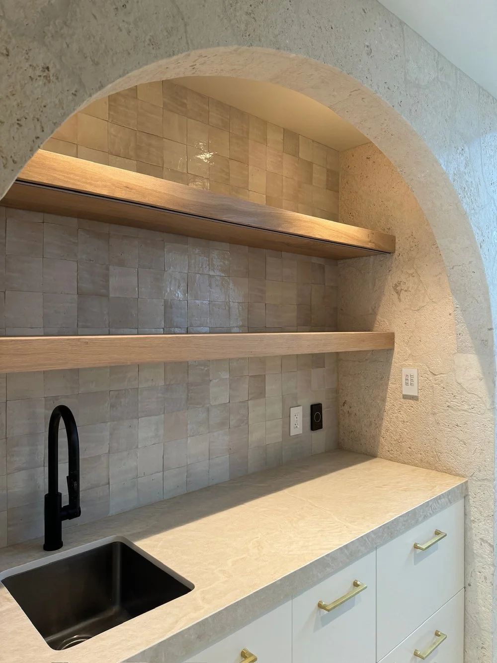 Coral Stone Installation 
 
Handmade tiles bring a unique and personalized touch to a home. With expert installation, these tiles not only provide visual beauty but also ensure lasting durability.