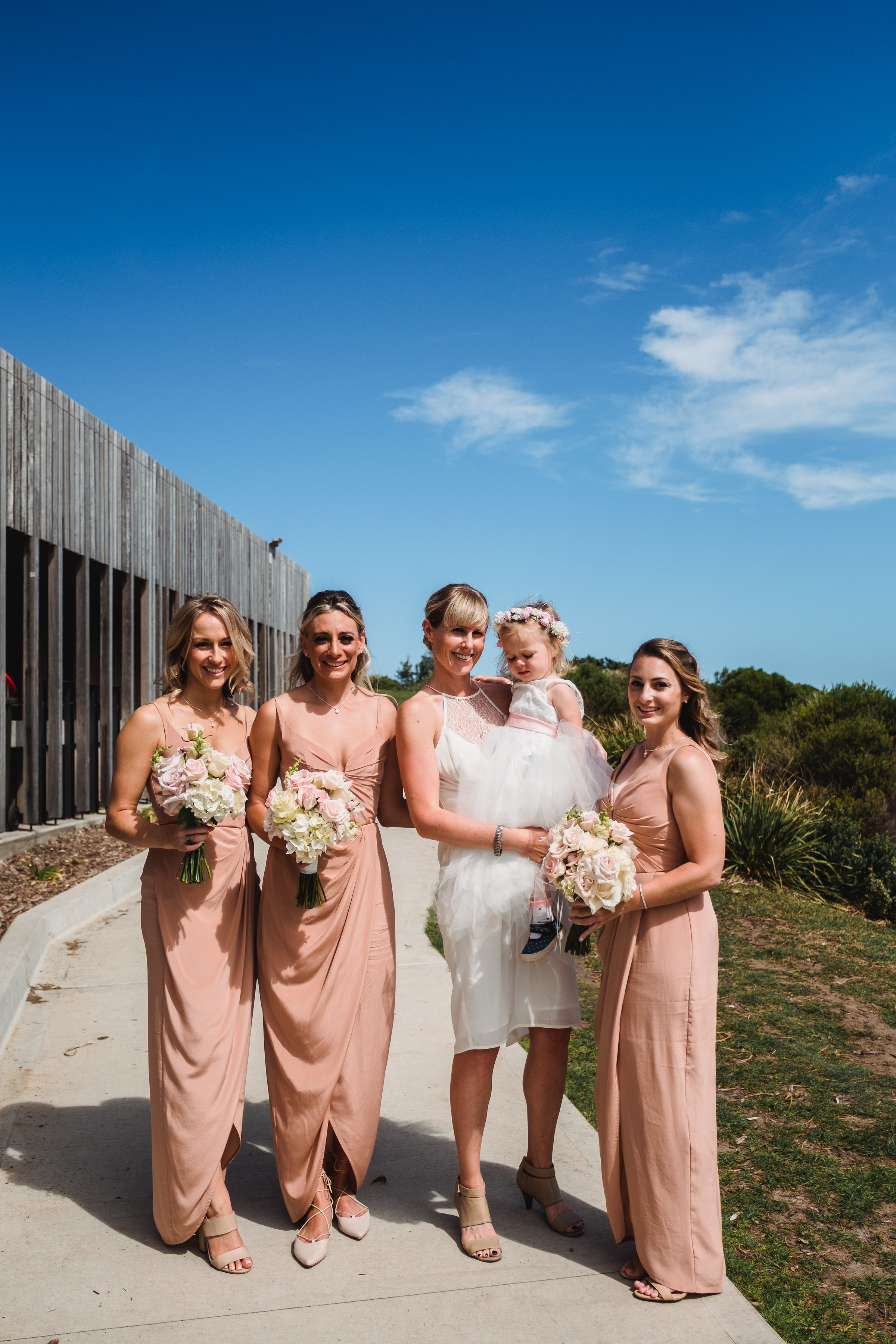 Bridesmaids at Marks Park for a Bondi Beach Wedding
