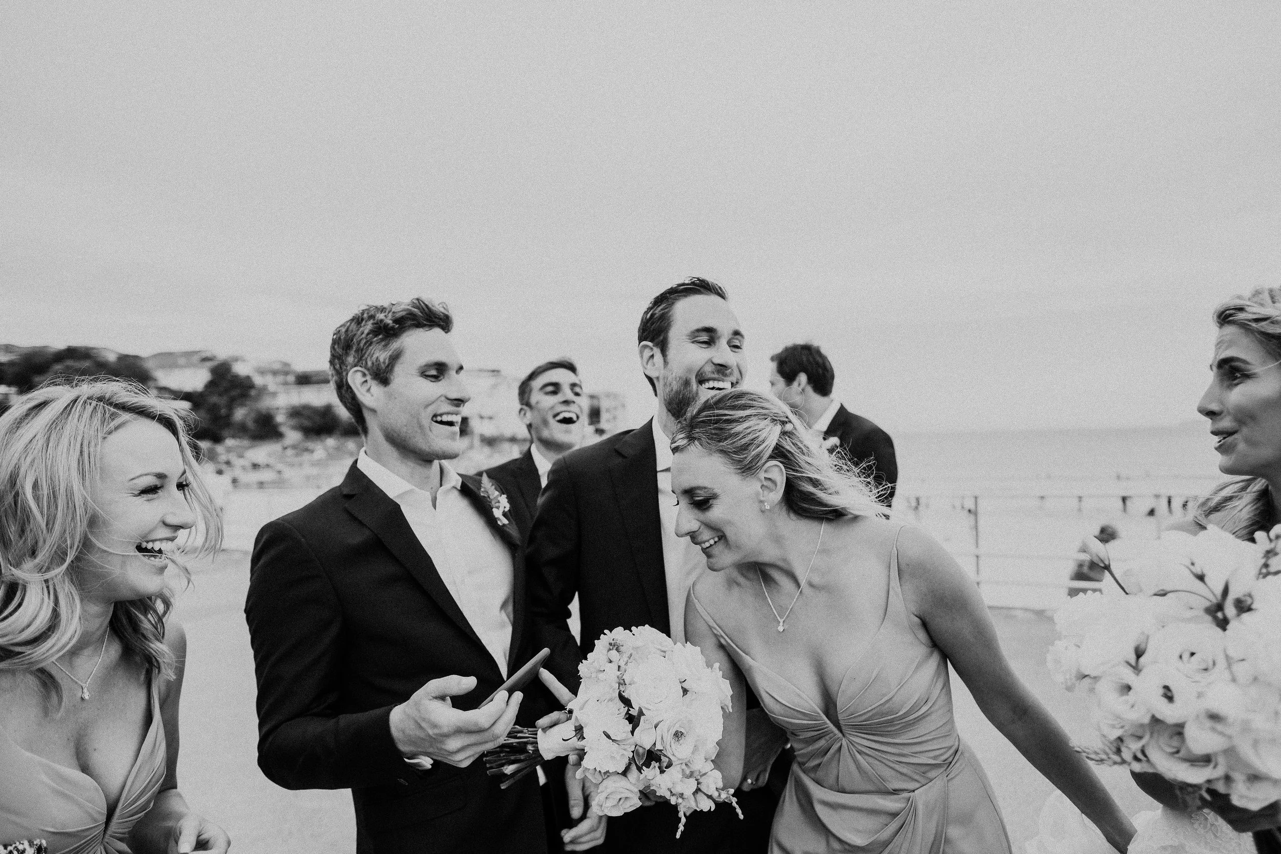 Bridal party at Bondi Beach