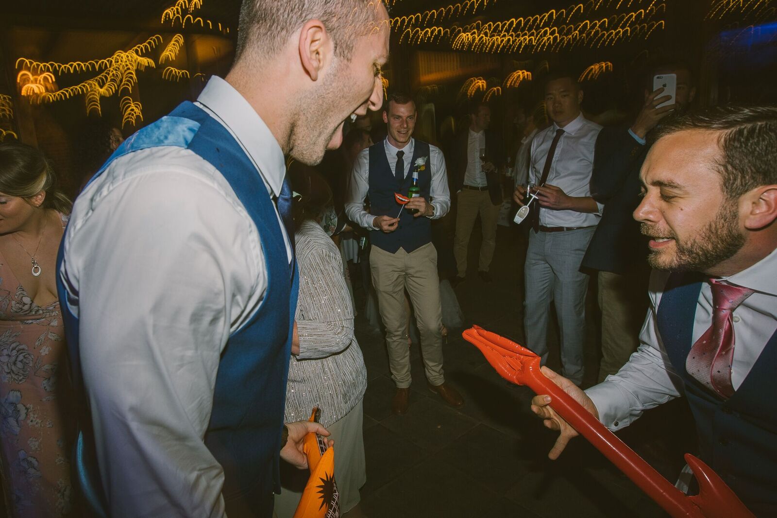 Groom dancing