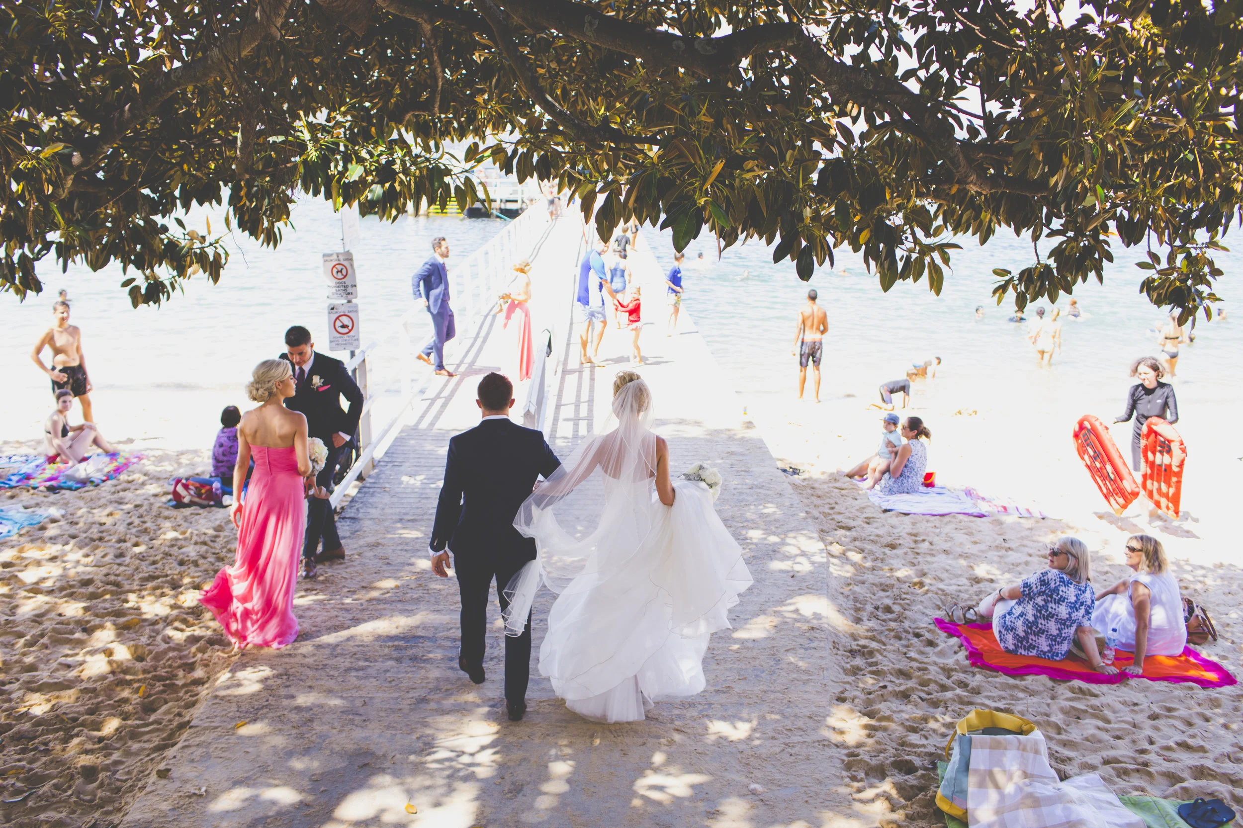 Bride and Groom at Balmoral Beach