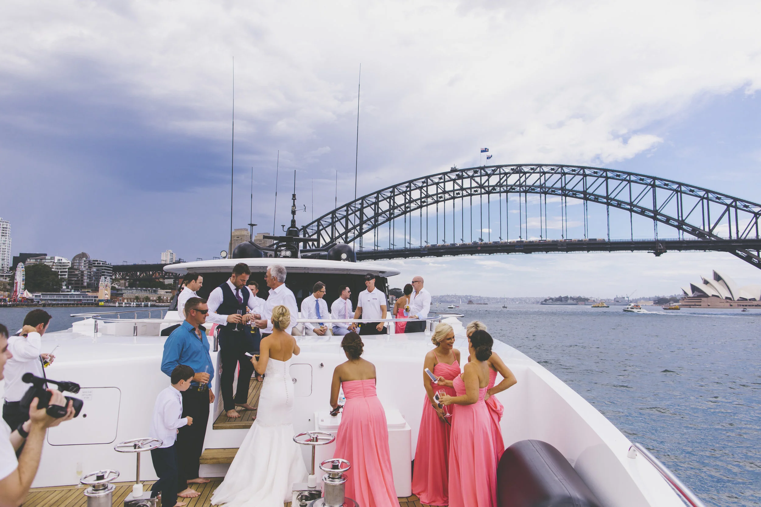 Natalie Lowe and James Knibbs Wedding Sahana Yacht