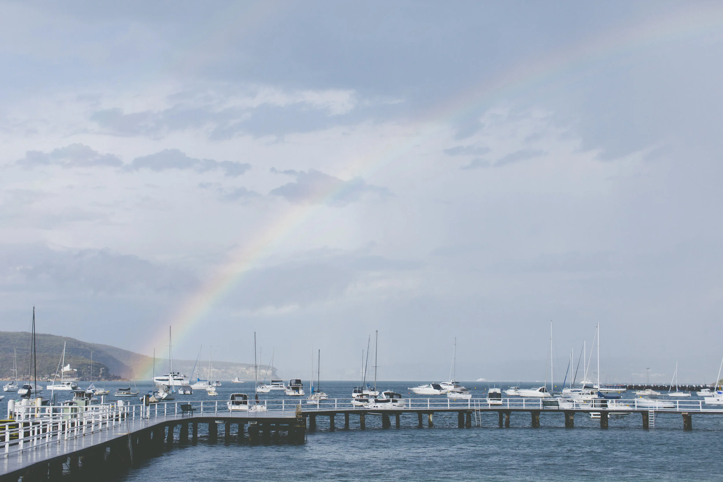 Rainbow at Balmoral Wedding