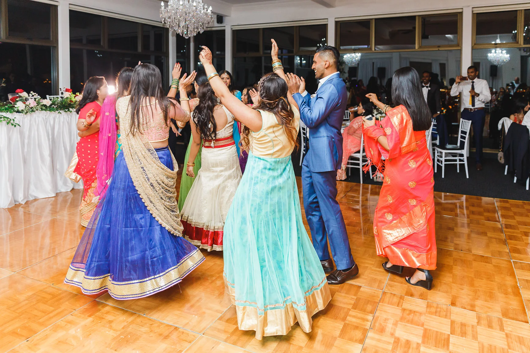Nepalese dancing at Wedding Panorama House Bulli