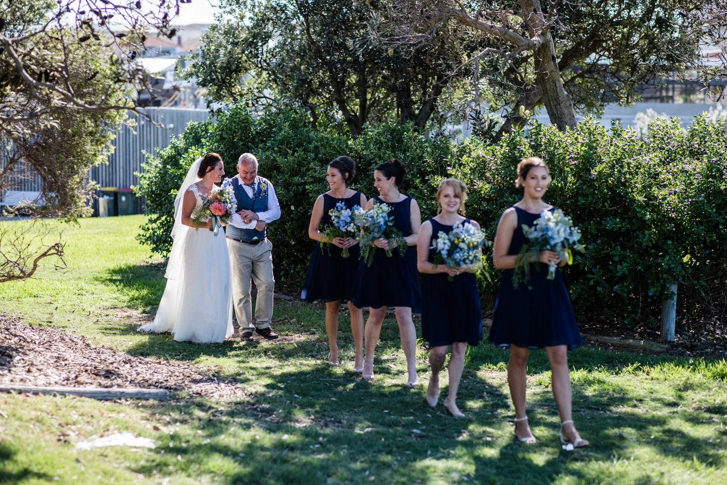 BRIDE ARRIVING AT MARKS PARK FOR HER BONDI BEACH WEDDING PLANNED BY SYDNEY WEDDING PLANNER