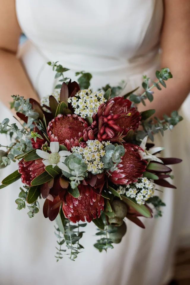 Bridal bouquet of Australian native flowers