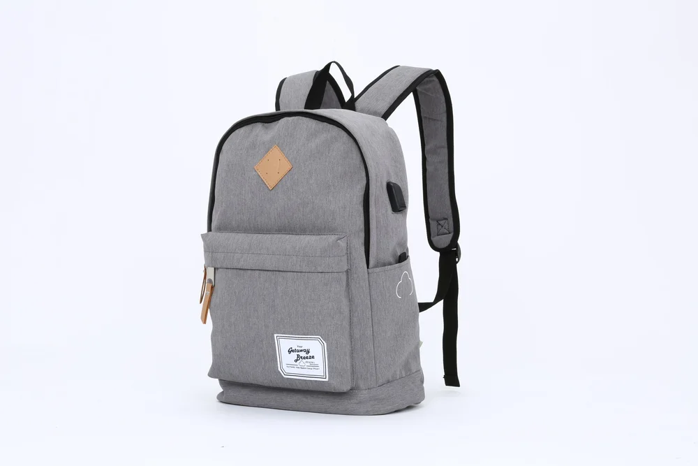 backpack with battery for laptop Charcoal Gray Series- Breeze Battery Backpack (Battery Included) —  GetawayBreeze
