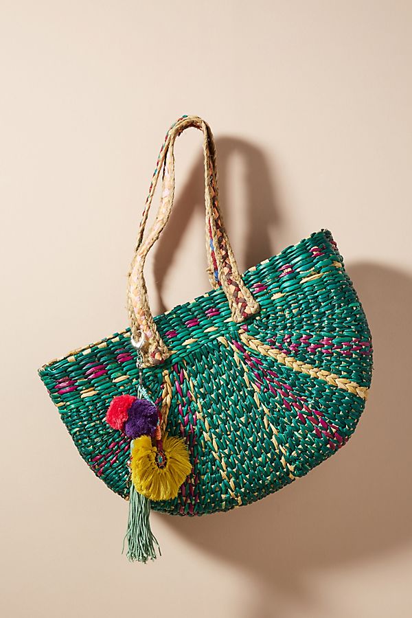 Braided Colorful Tote - $39.95
