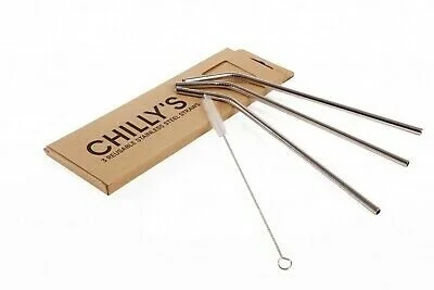 Engravable stainless Steel Reusable straws - $9