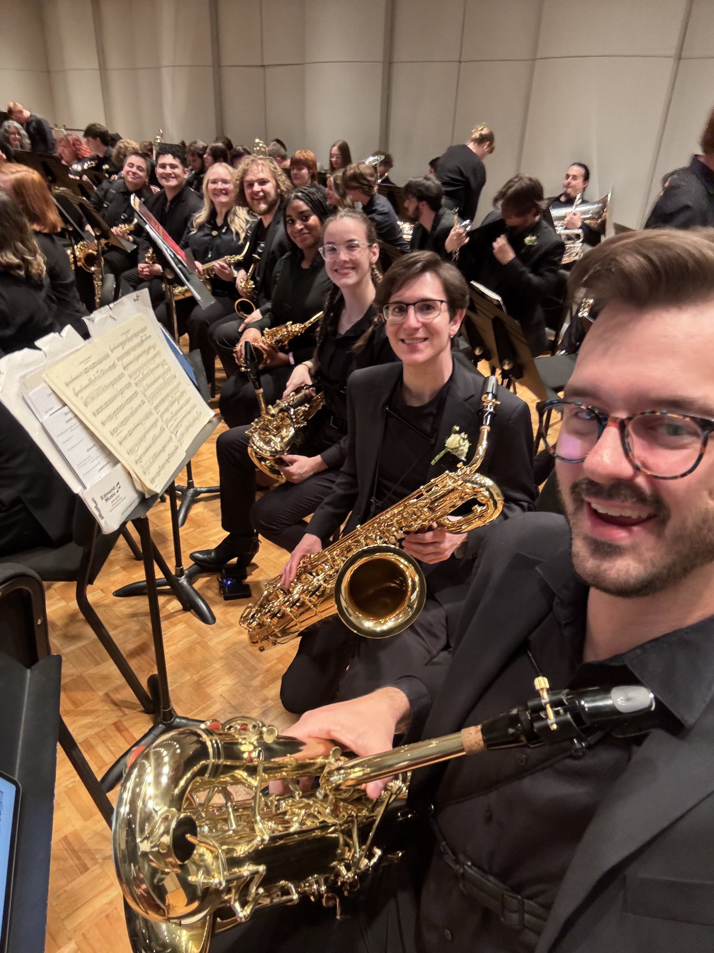 The OCU Saxophone Studio performs Karel Husa's masterwork, "Music for Prague," (featuring Dr. Heaney on the bass saxophone) in the OCU Wind Philharmonic