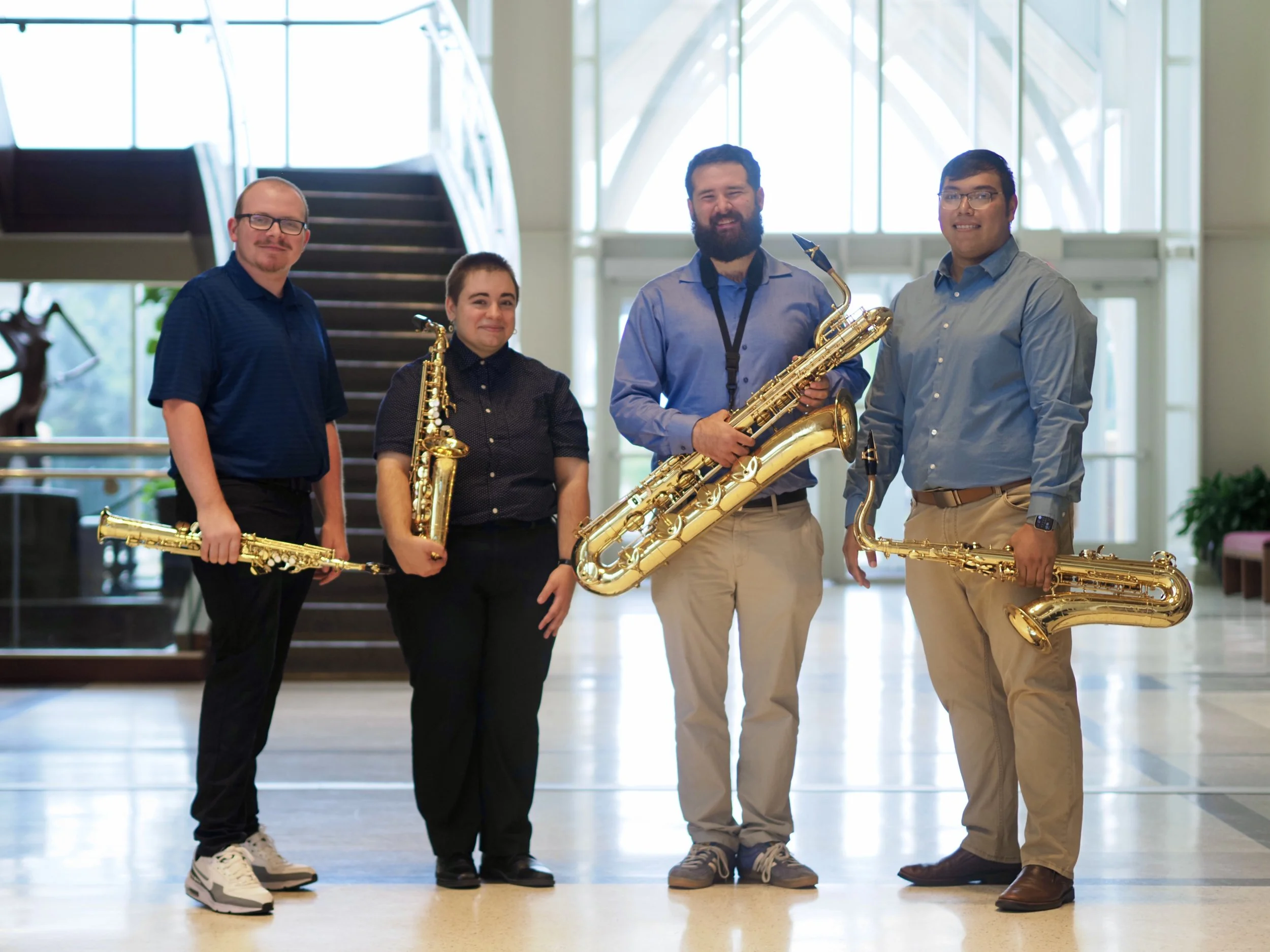 The Fall 2025 OCU Graduate Saxophone Quartet