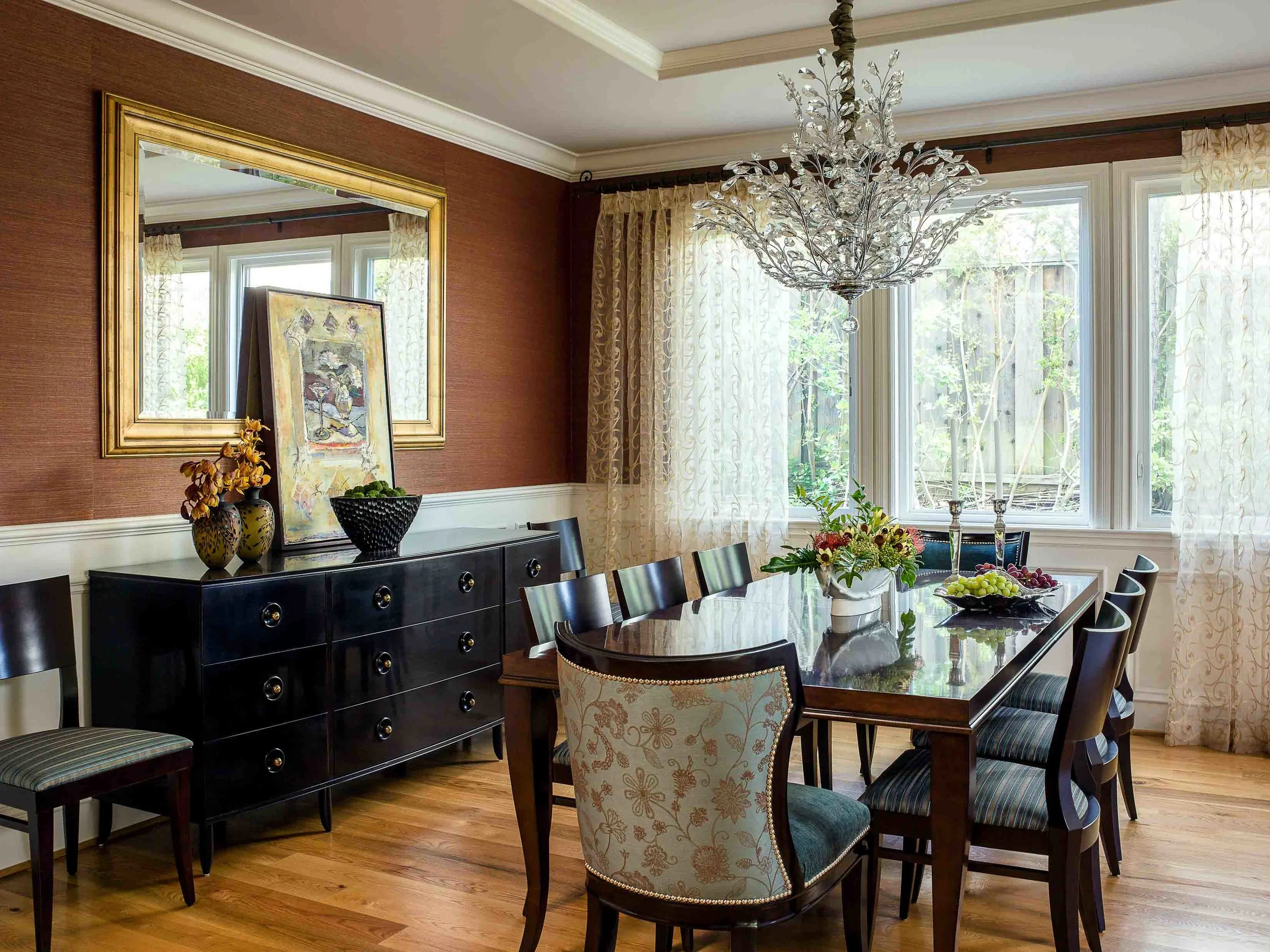 Burlingame dining room. Jana Magginetti Interior Design