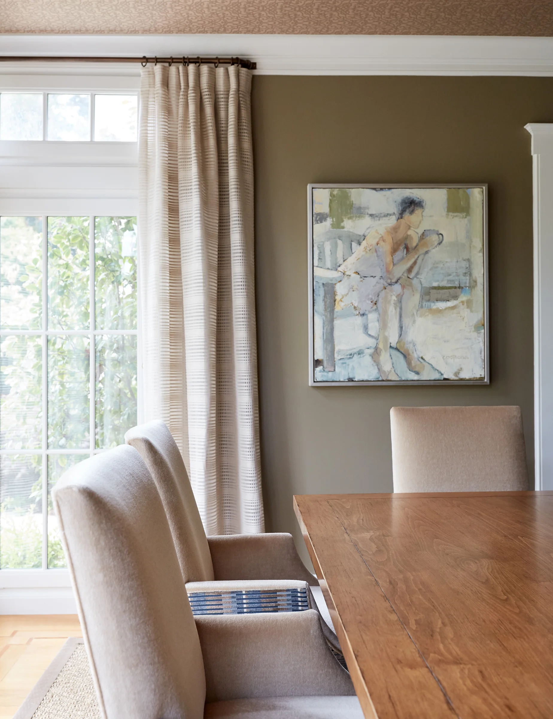 My client loved the calm repose in Melinda Cootsona's figurative piece.