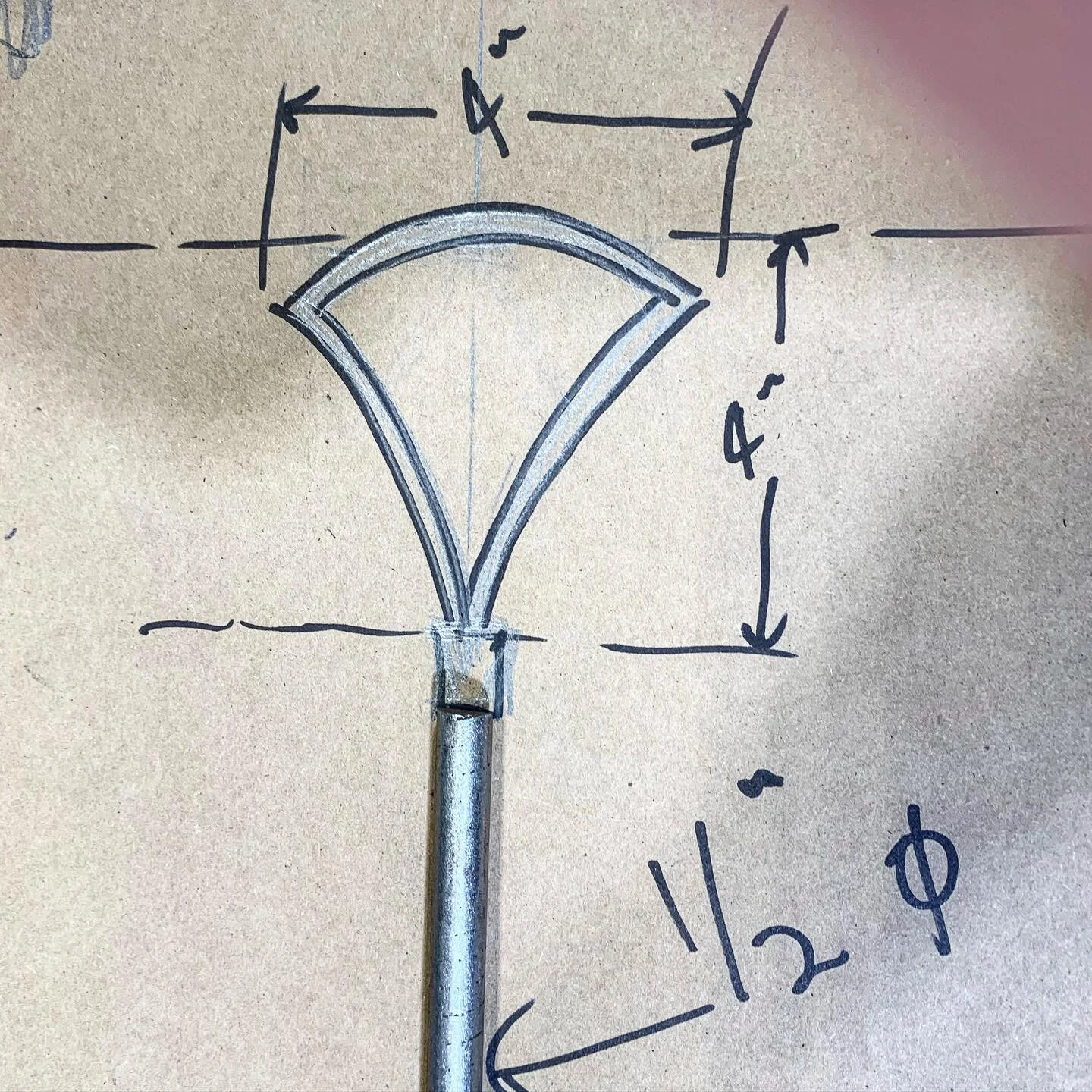 Had a blast last week working out the details with my metal worker, who is a gifted artist.  He is making a dream come true for my clients opening a restaurant in Carmel.  These bar caddies in the works will be the highlight of the bar and focal poin