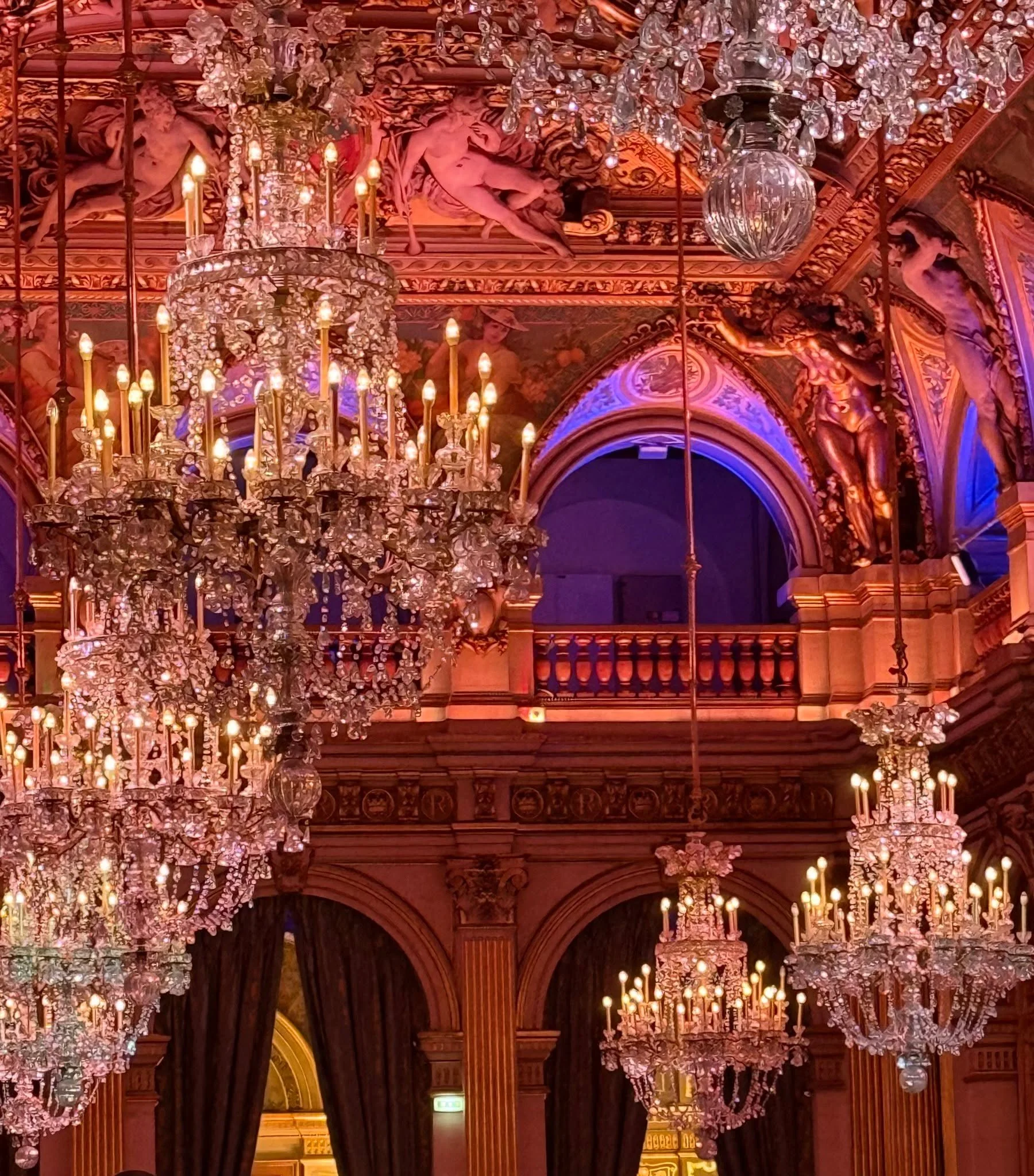 Taking a moment during the American in Paris party at the Hotel de Ville to enjoy the splendor of French decadence. 

#janamagginetti