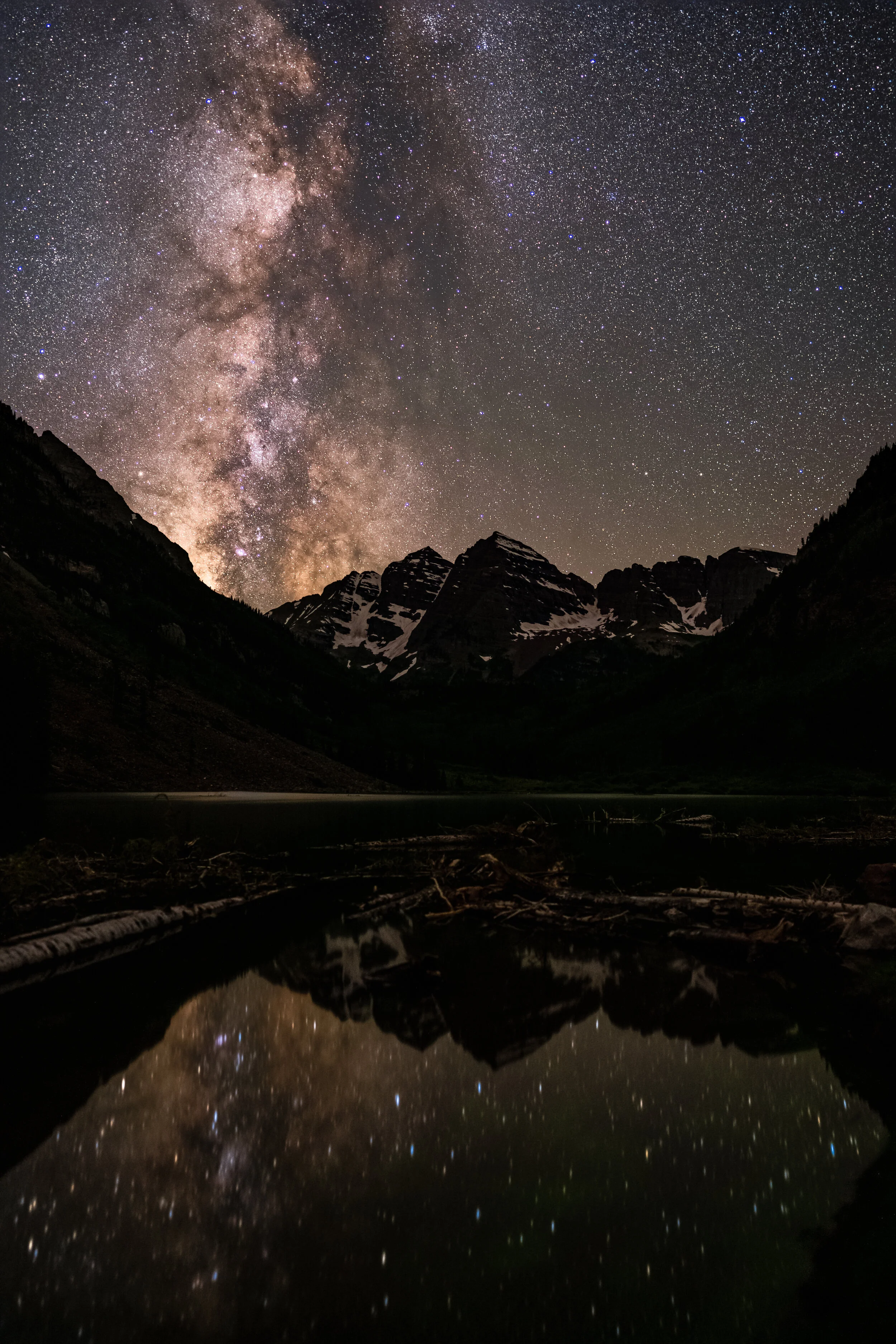 Midnight over Maroon Bells