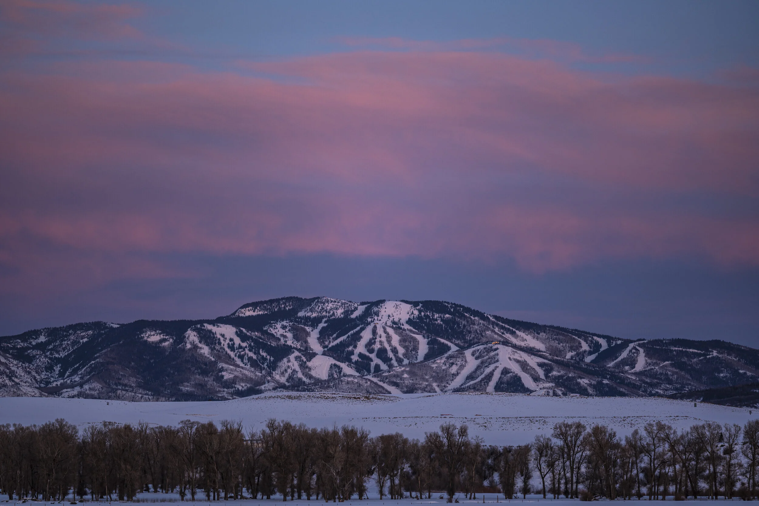 Mt. Werner - Alpenglow - Steamboat  -  March, 2021