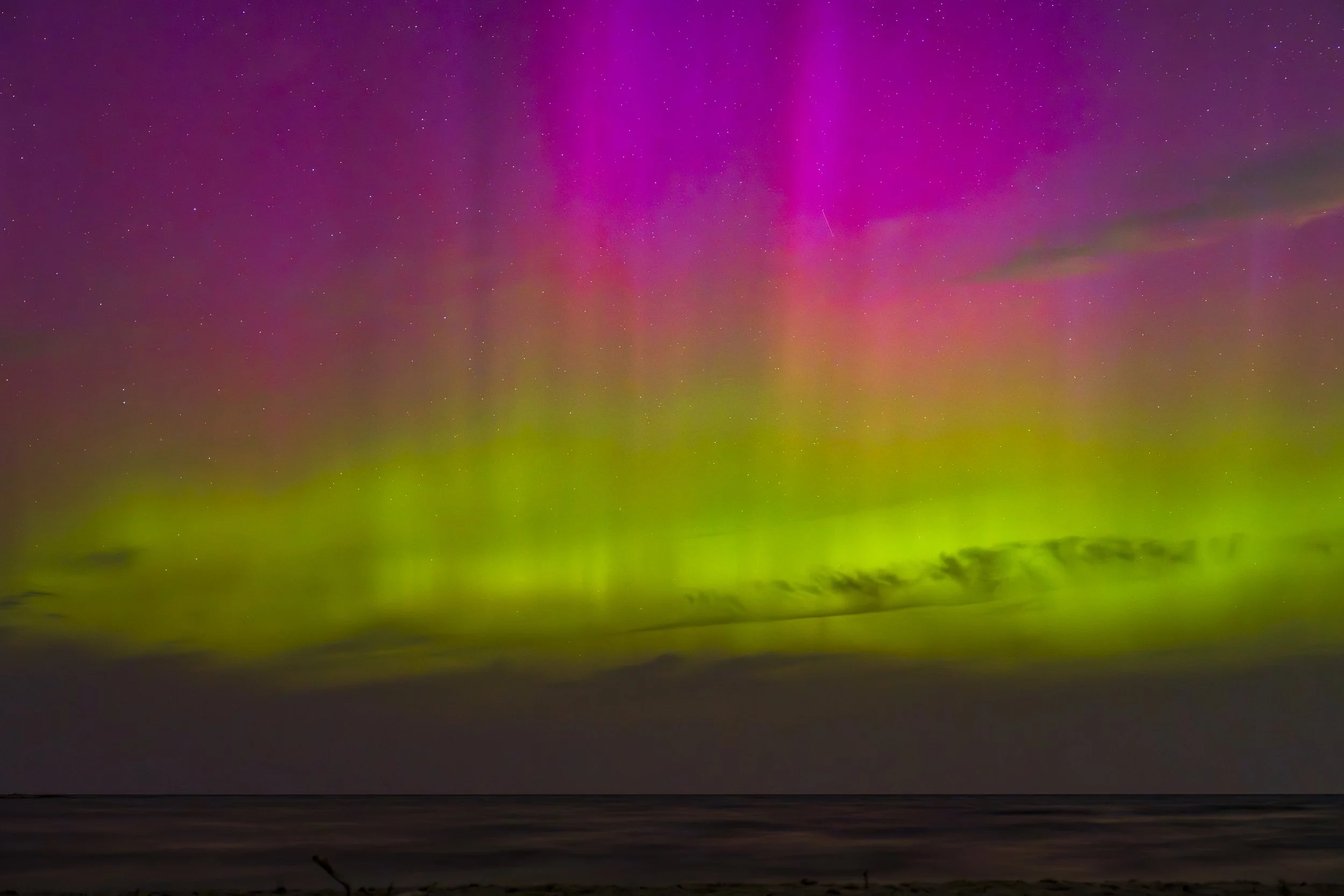 Fisherman's Island - Lake Michigan Aurora