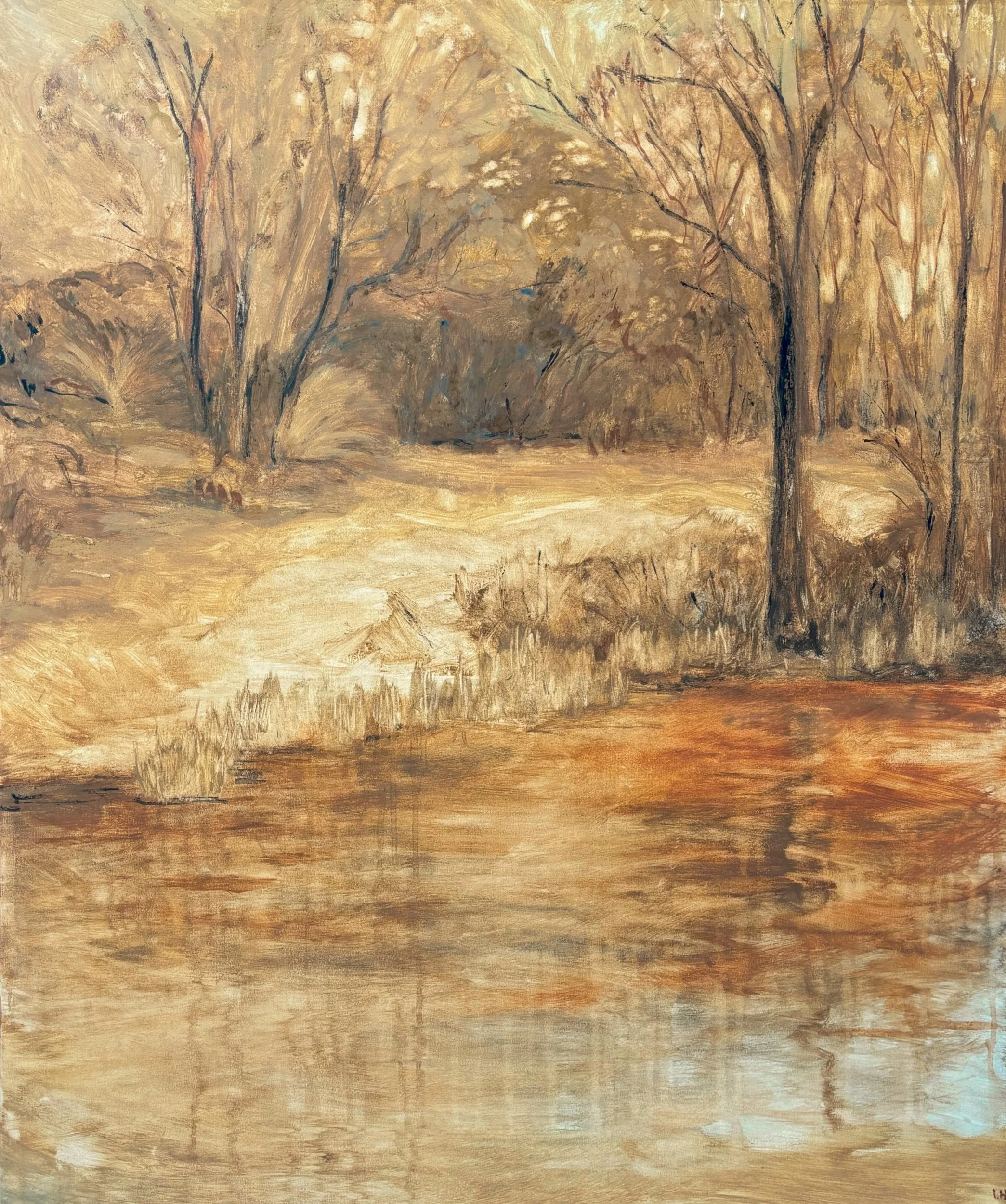Riverbank 120x100cm