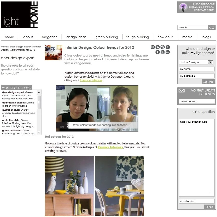 Interior Design_ Colour trends for 2012 podcast.JPG