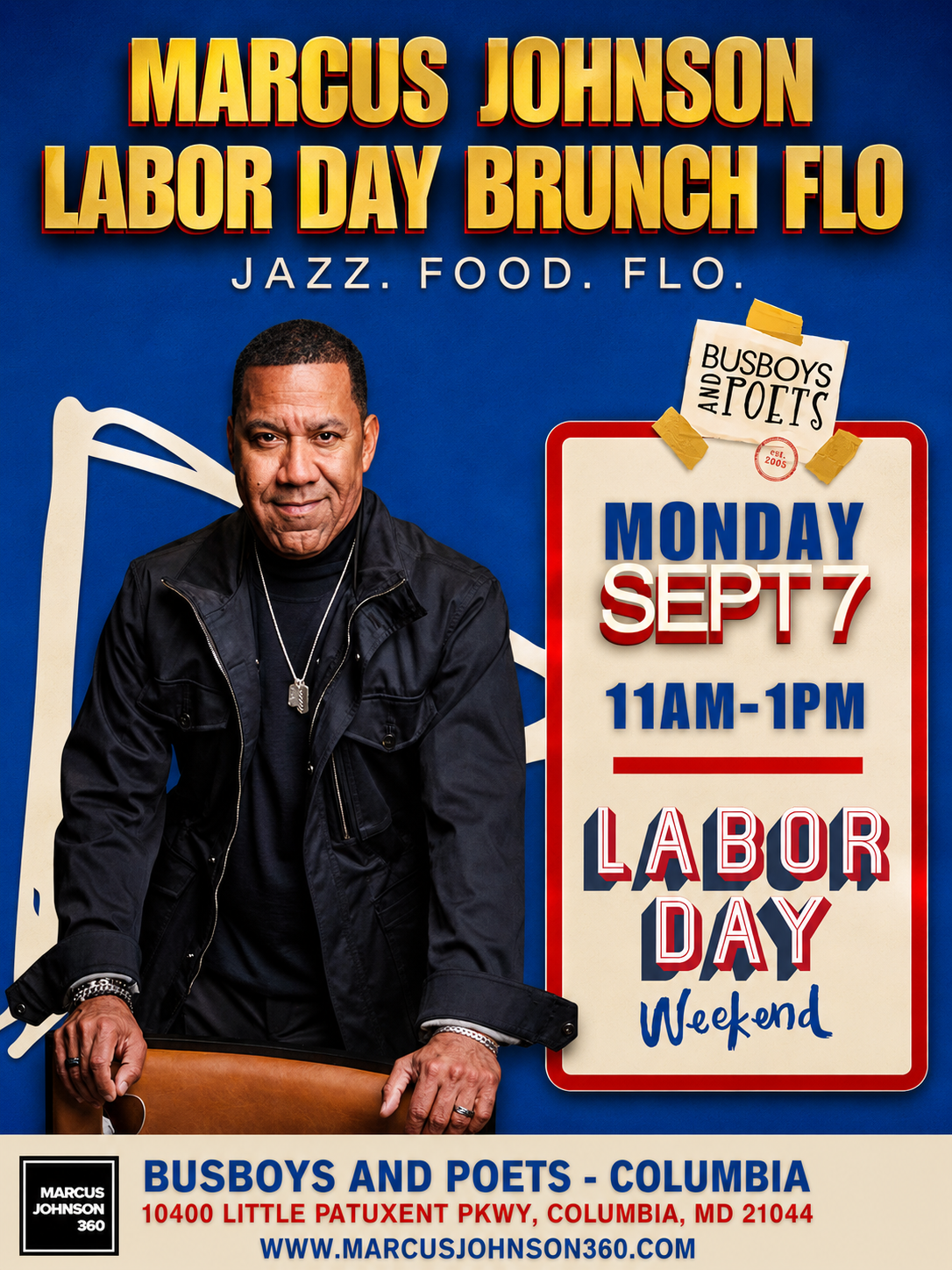 Labor Day Brunch FLO at Busboys &amp; Poets Columbia