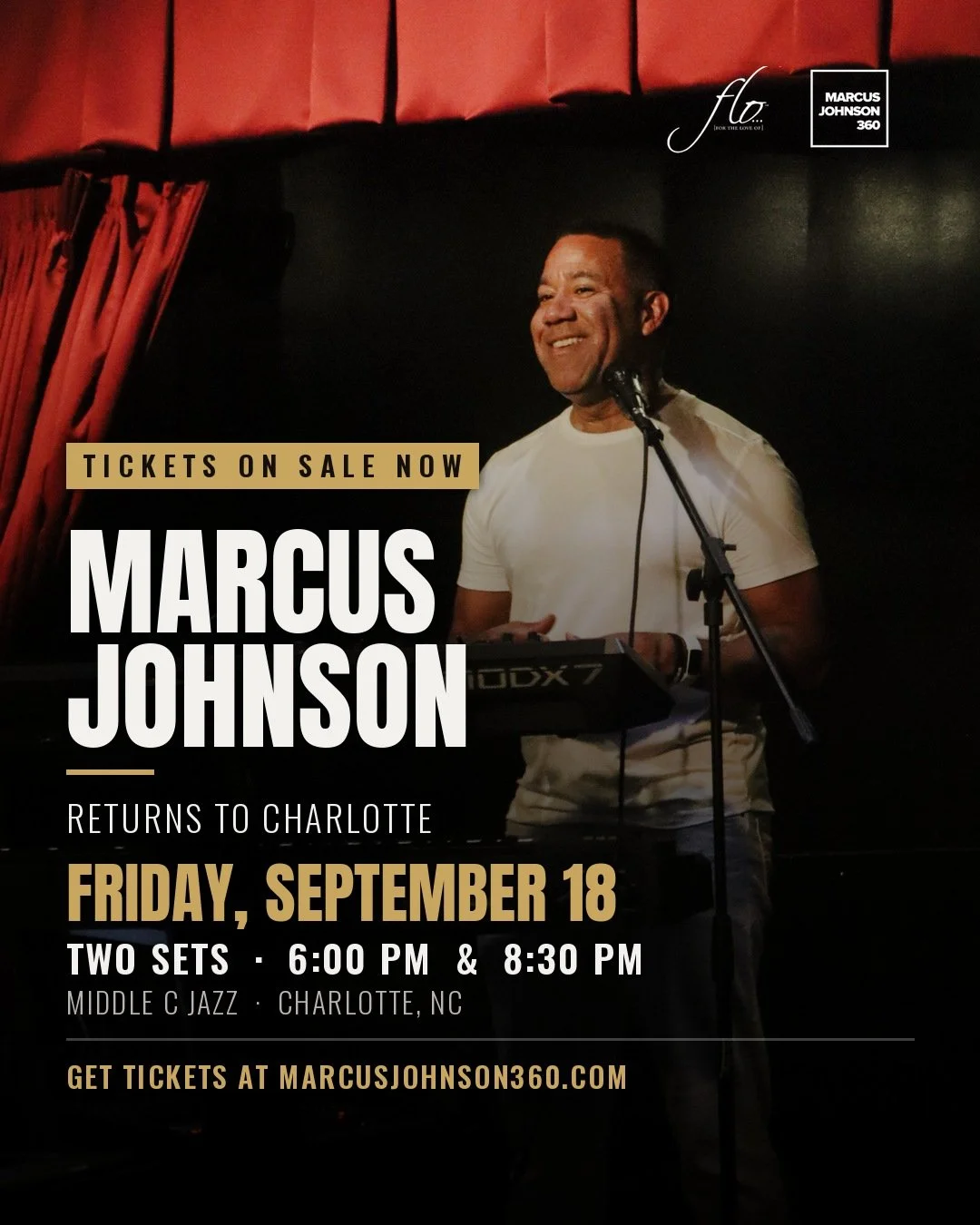 Marcus Johnson Returns to Charlotte at Middle C Jazz