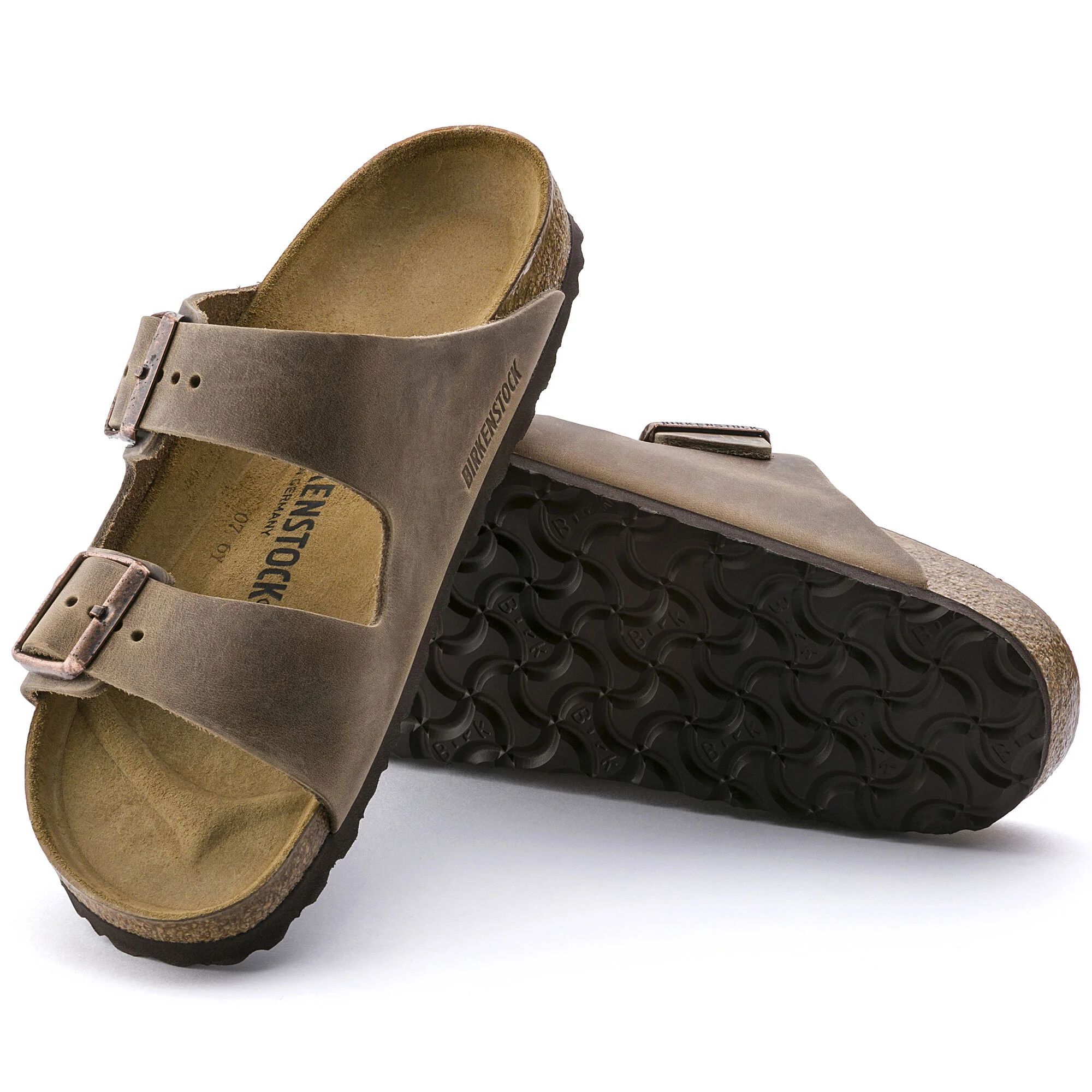 Birkenstock - Arizona    Tabacco Brown   Natural Oiled Leather