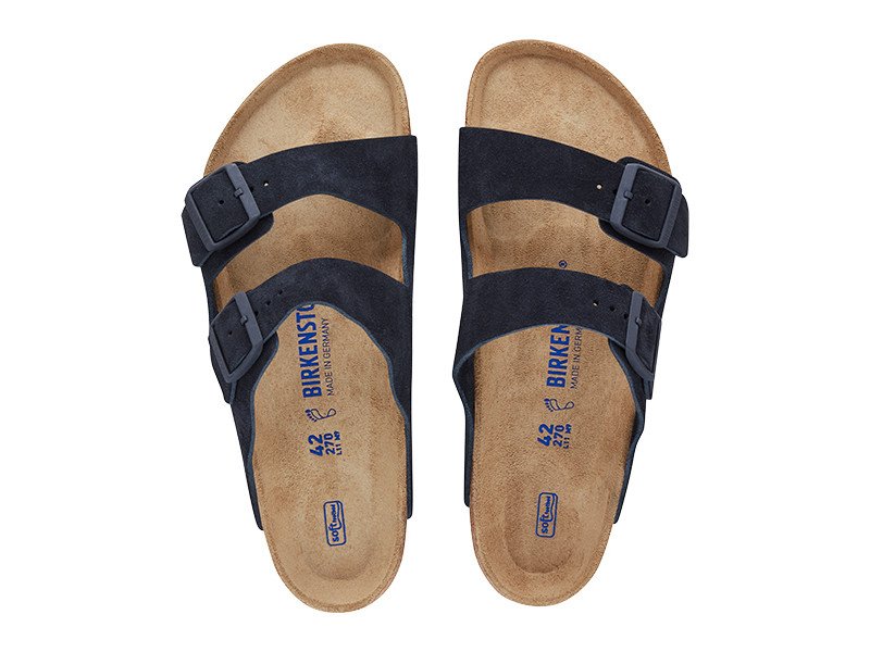 Soft Footbed Navy Blue Patent Leather Birkenstocks Navy Blue