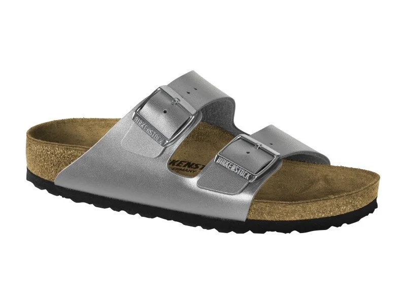 Birkenstock -  Arizona   Silver  Birko-Flor